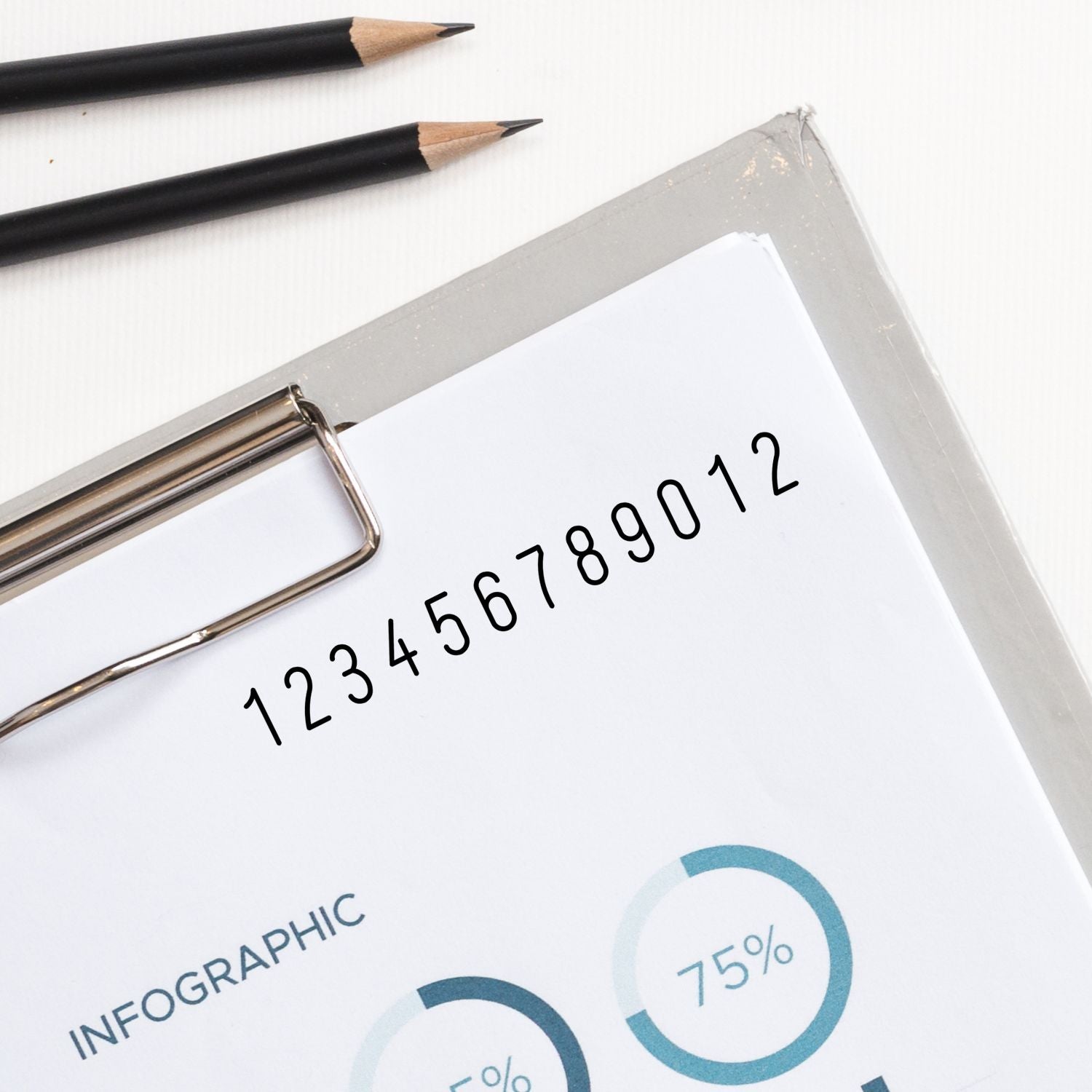 12 Wheel Shiny Heavy Duty Self Inking Number Stamp 5/32 Characters - Engineer Seal Stamps