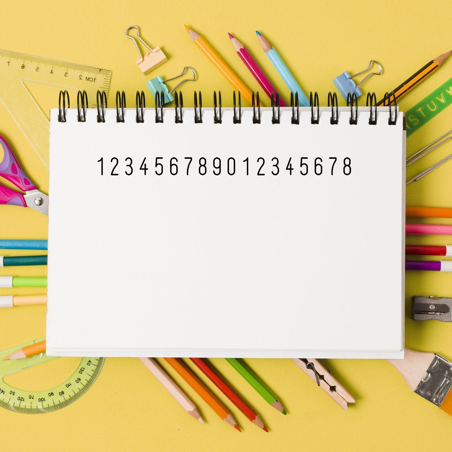 18 Wheel Shiny Heavy Duty Self Inking Number Stamp 5/32 Characters - Engineer Seal Stamps