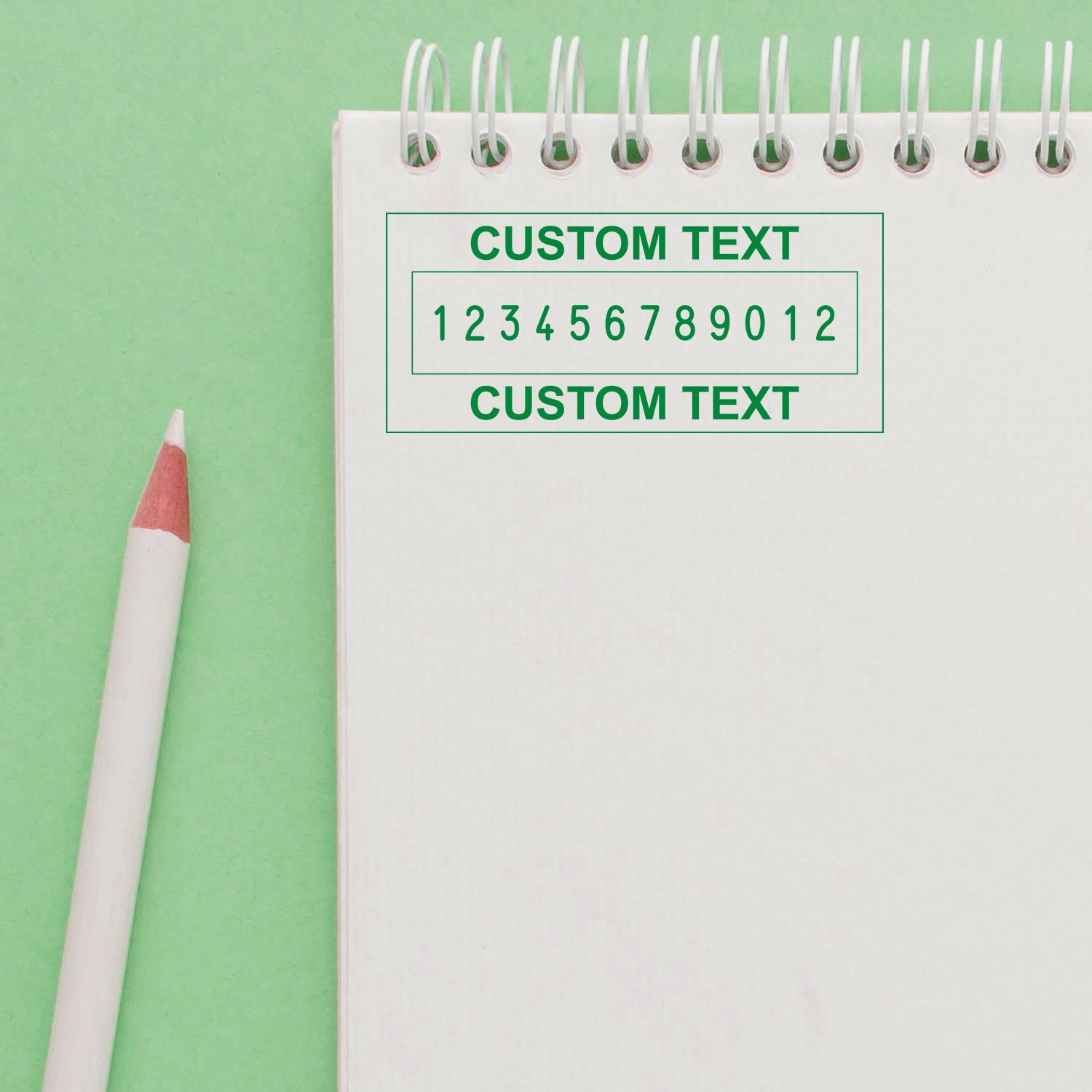 12 Wheel Shiny Heavy Duty Number Stamp 3/16 Characters with Plate - Engineer Seal Stamps