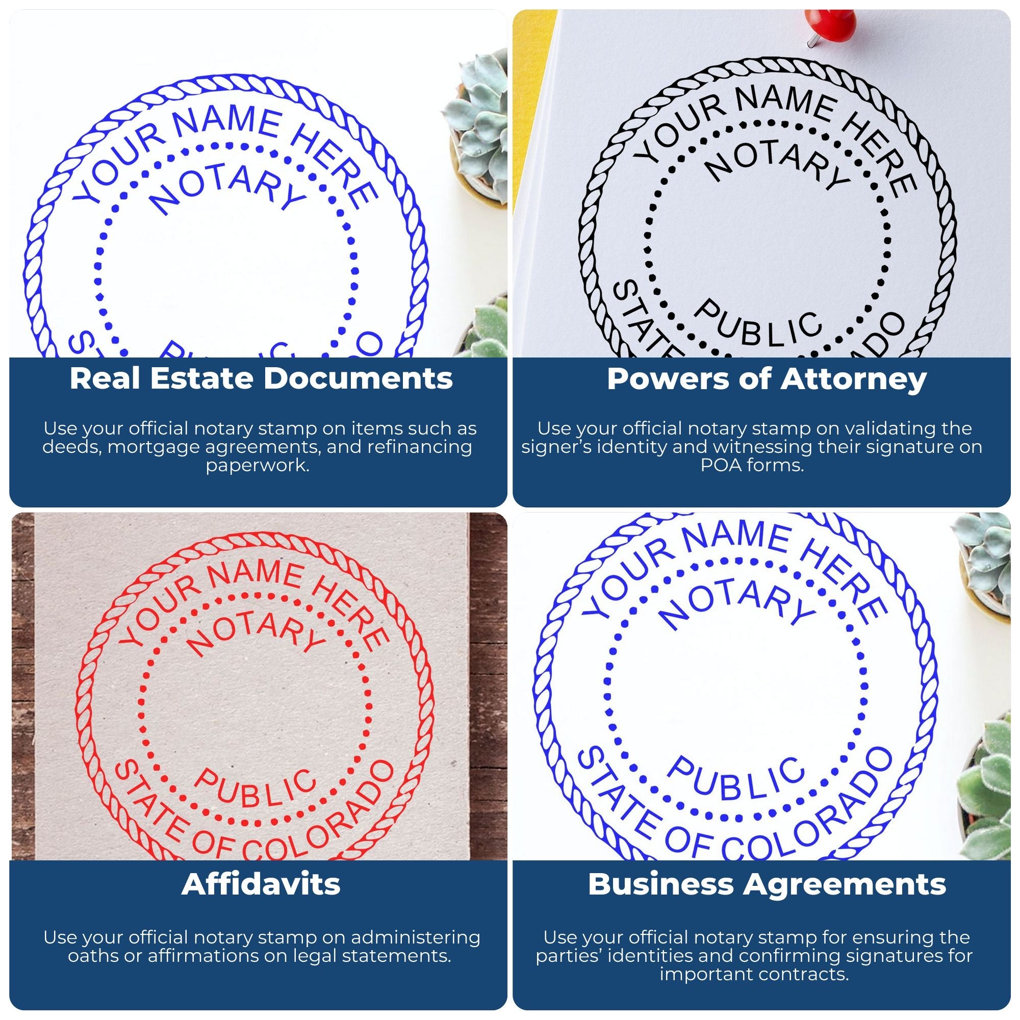 Colorado Notary Public Kit with PSI Notary Stamps - Engineer Seal Stamps