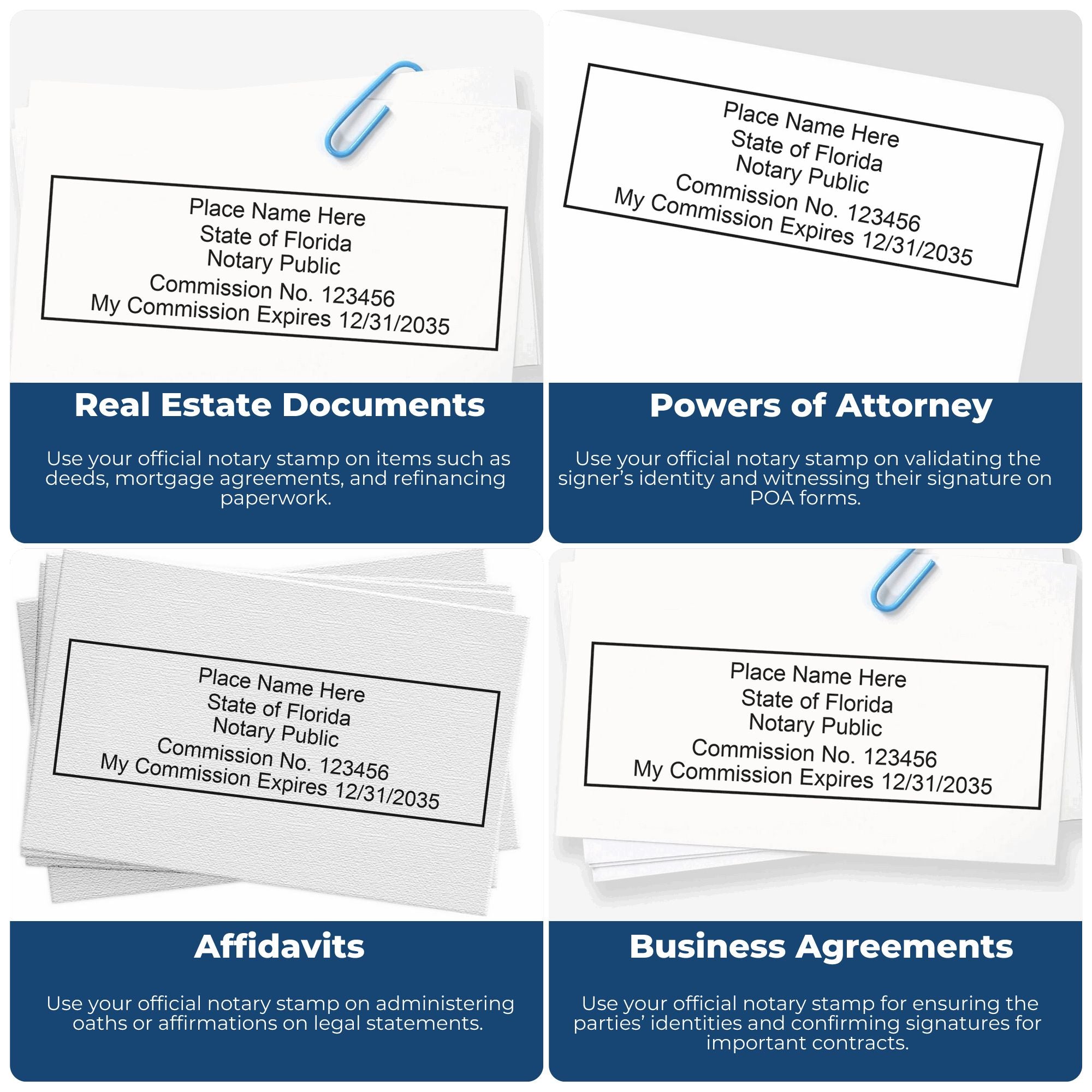 Florida Notary Stamp and Seal Value Kit - Engineer Seal Stamps