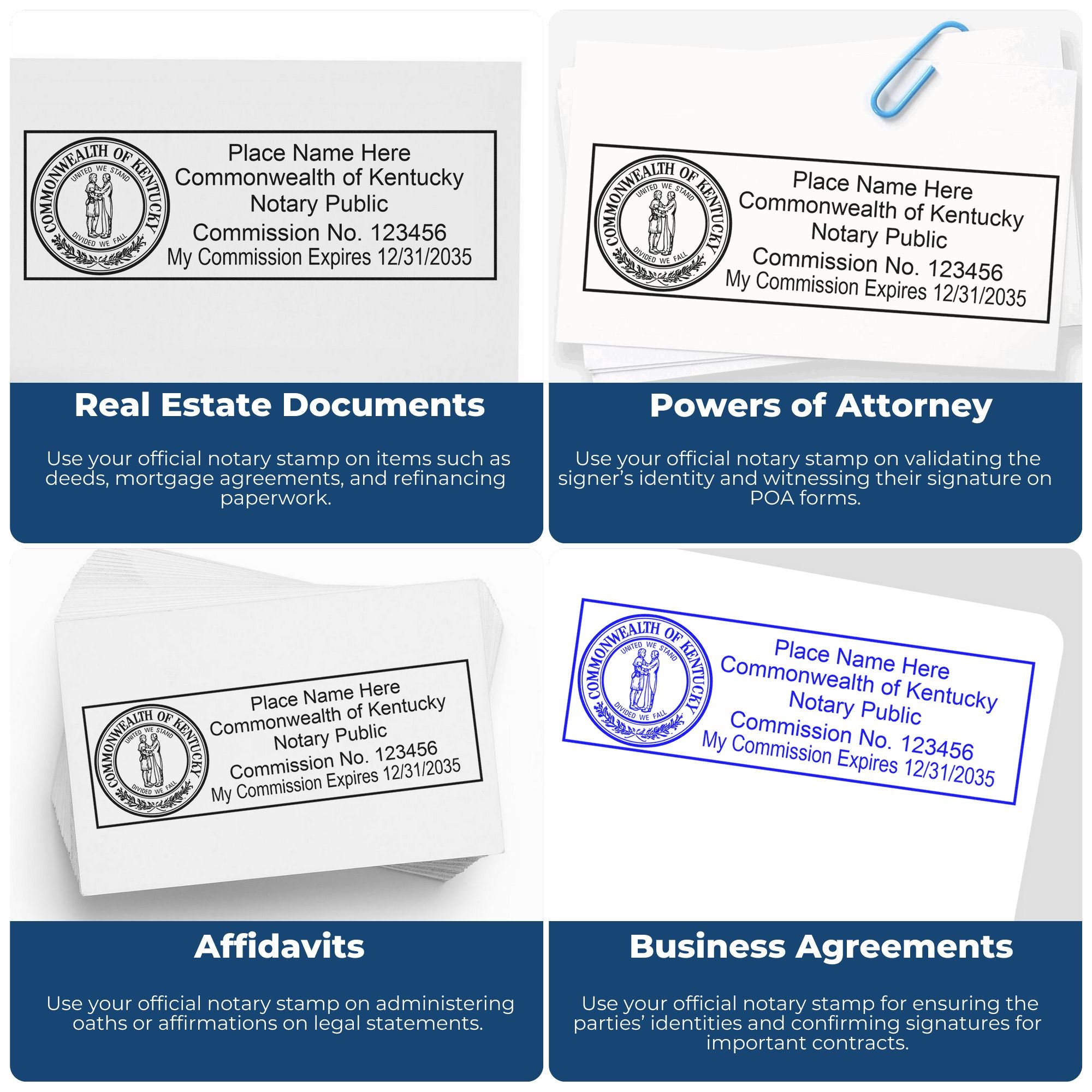 Kentucky Notary Stamp and Seal Value Kit - Engineer Seal Stamps