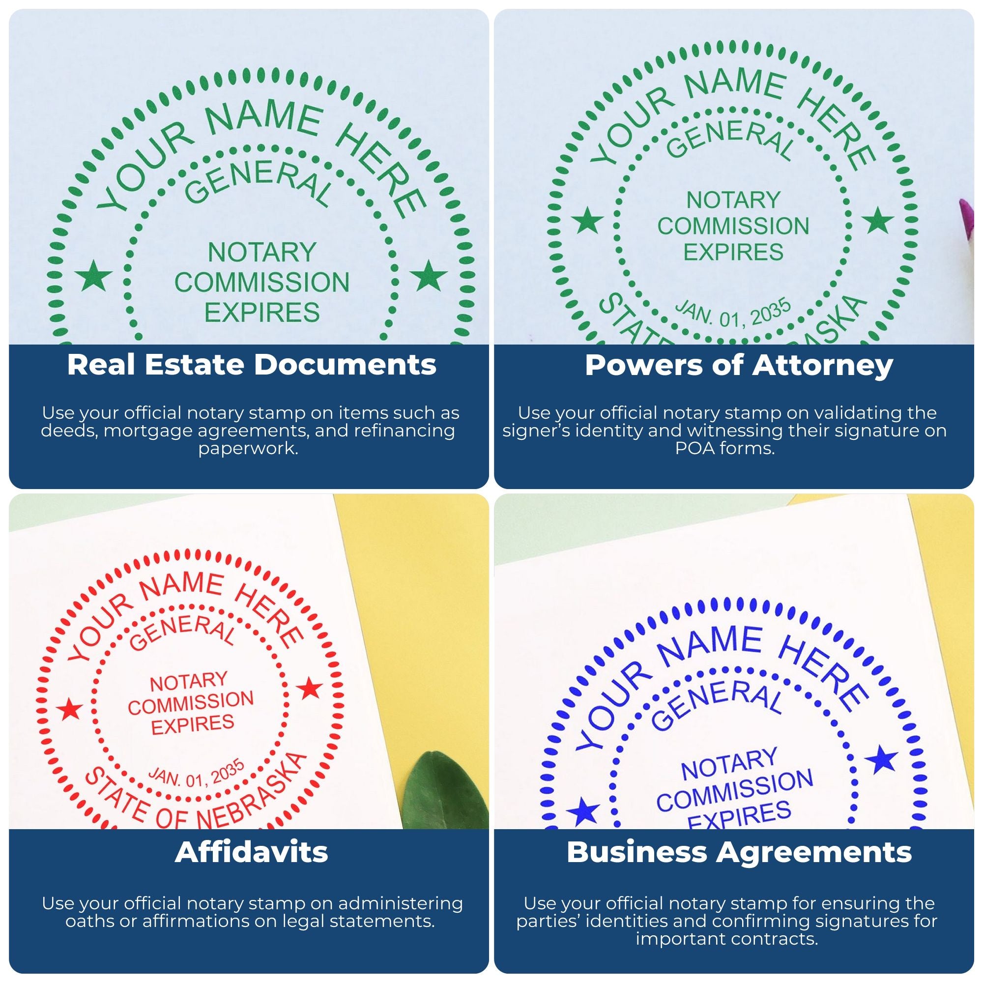 Nebraska Notary Public Kit with PSI Notary Stamps - Engineer Seal Stamps