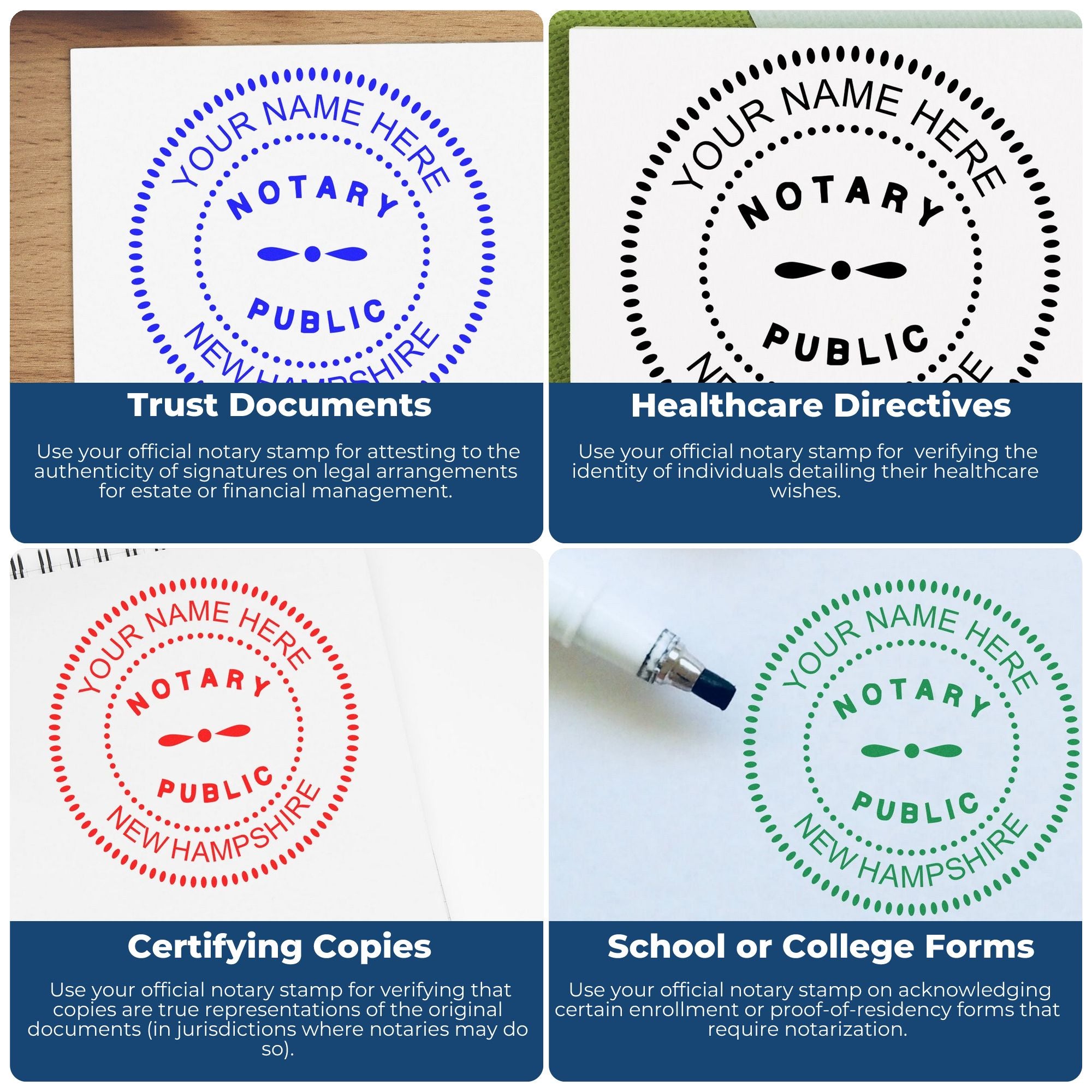 NH Notary Kit with Slim Stamps - Engineer Seal Stamps