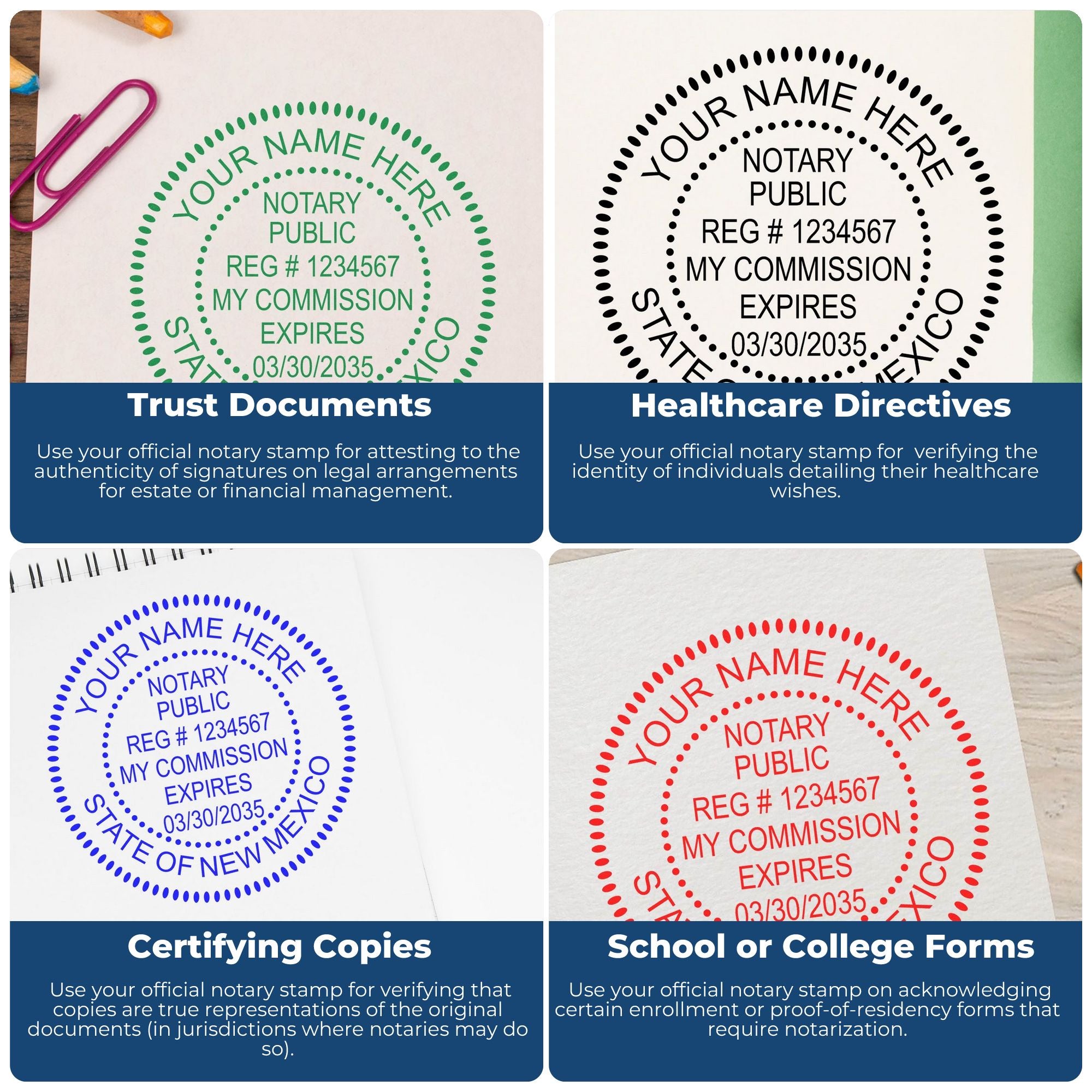 NM Notary Kit with Slim Stamps - Engineer Seal Stamps