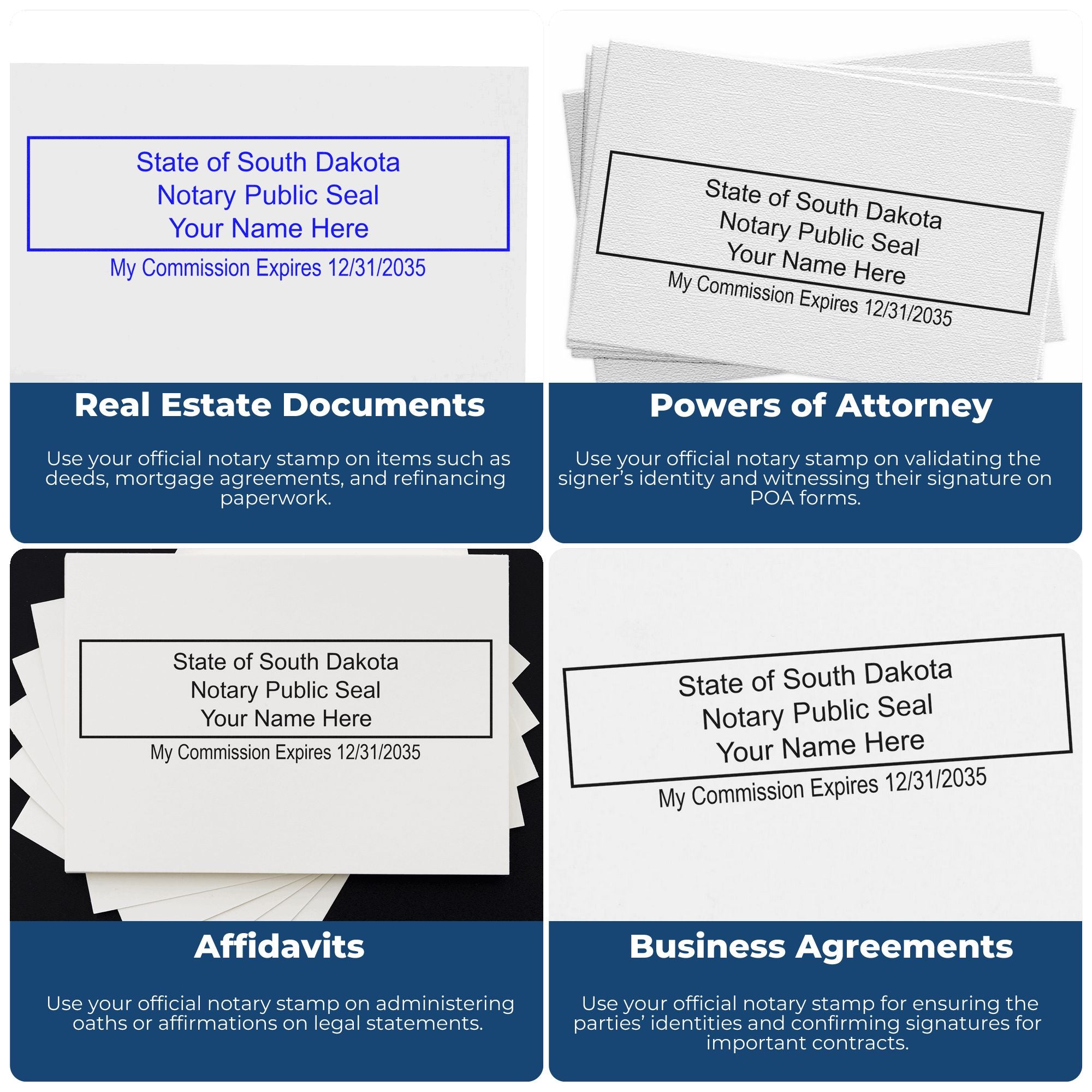 South Dakota Notary Stamp and Seal Value Kit - Engineer Seal Stamps