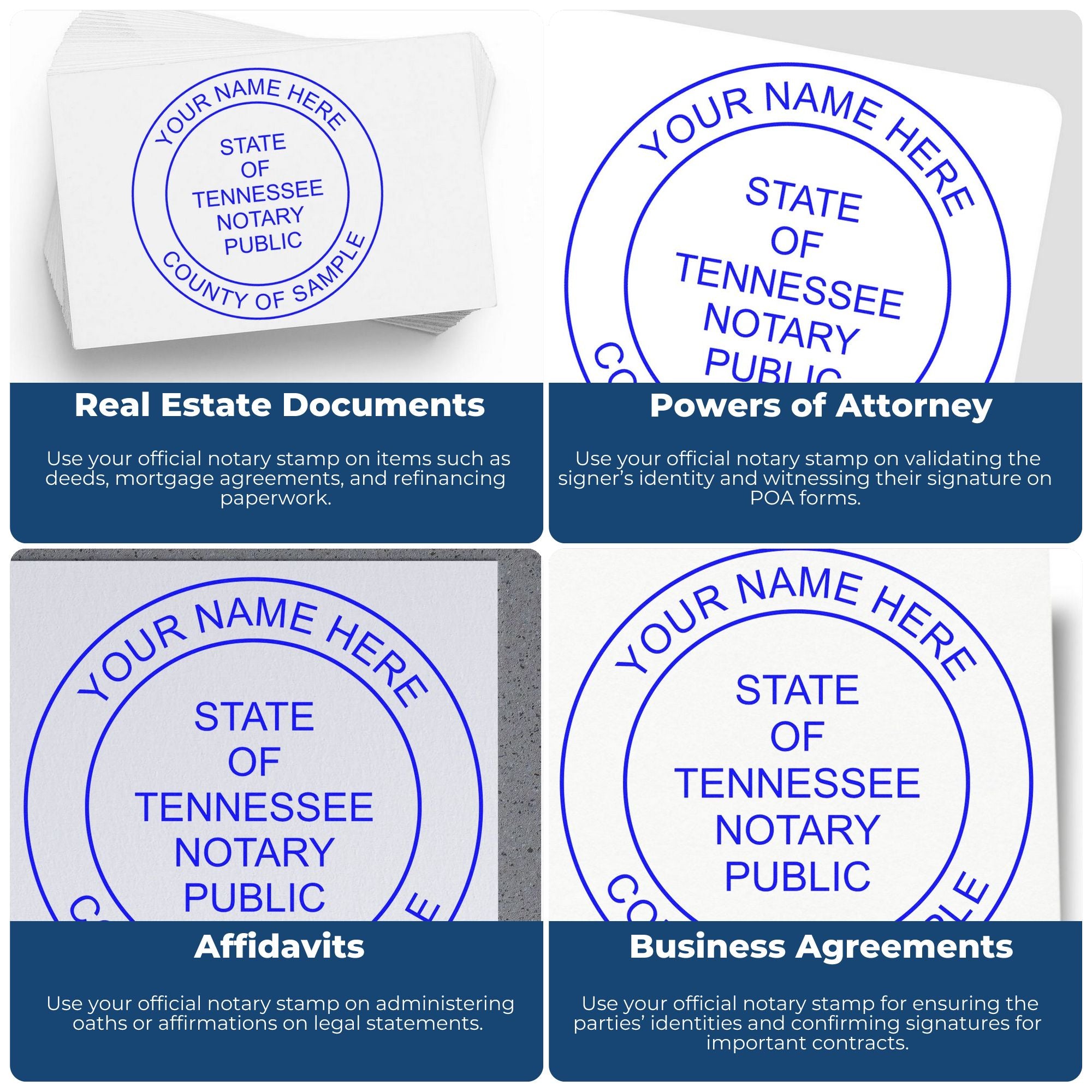 Tennessee Notary Public Kit with PSI Notary Stamps - Engineer Seal Stamps
