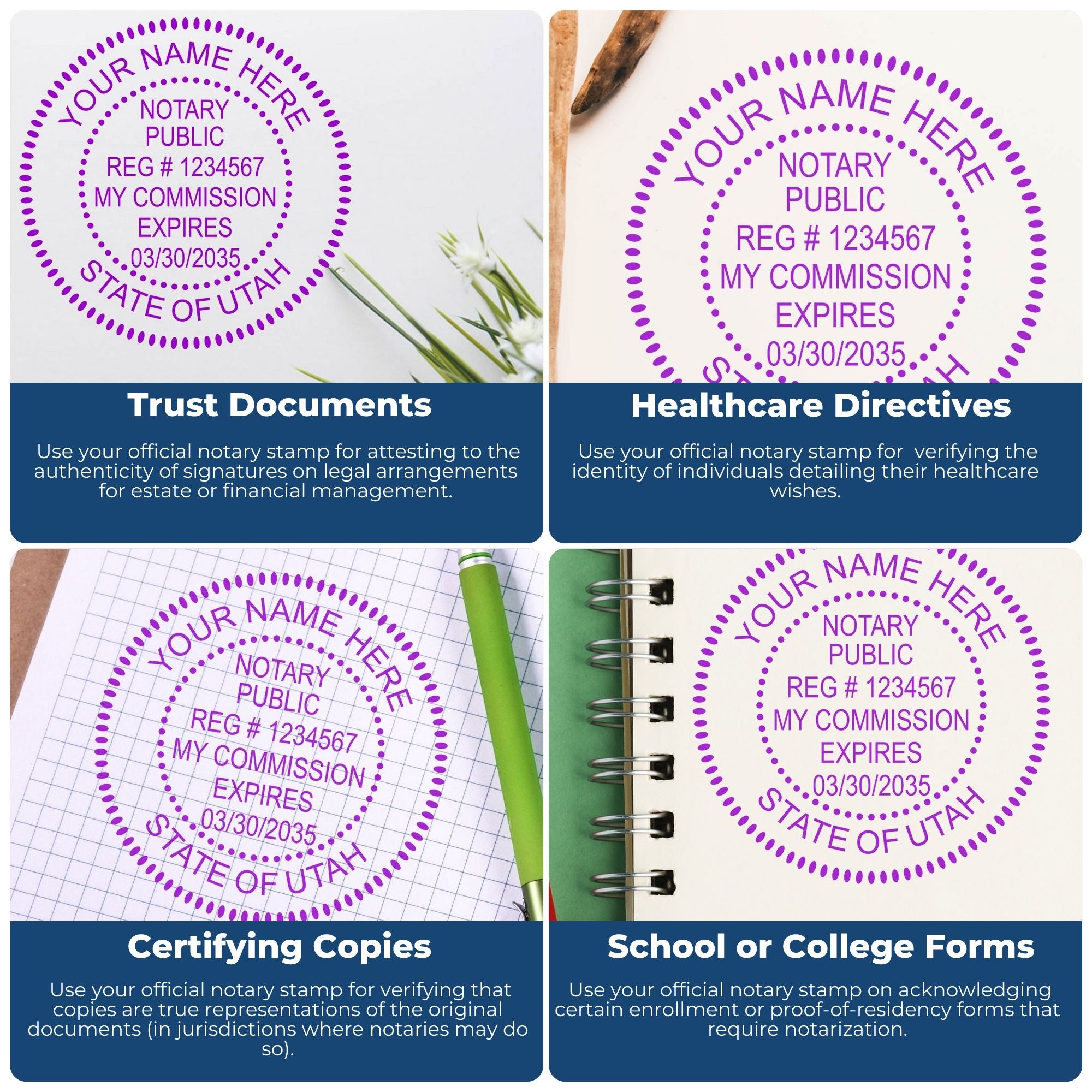 MaxLight Notary Stamp Kit for Utah - Engineer Seal Stamps