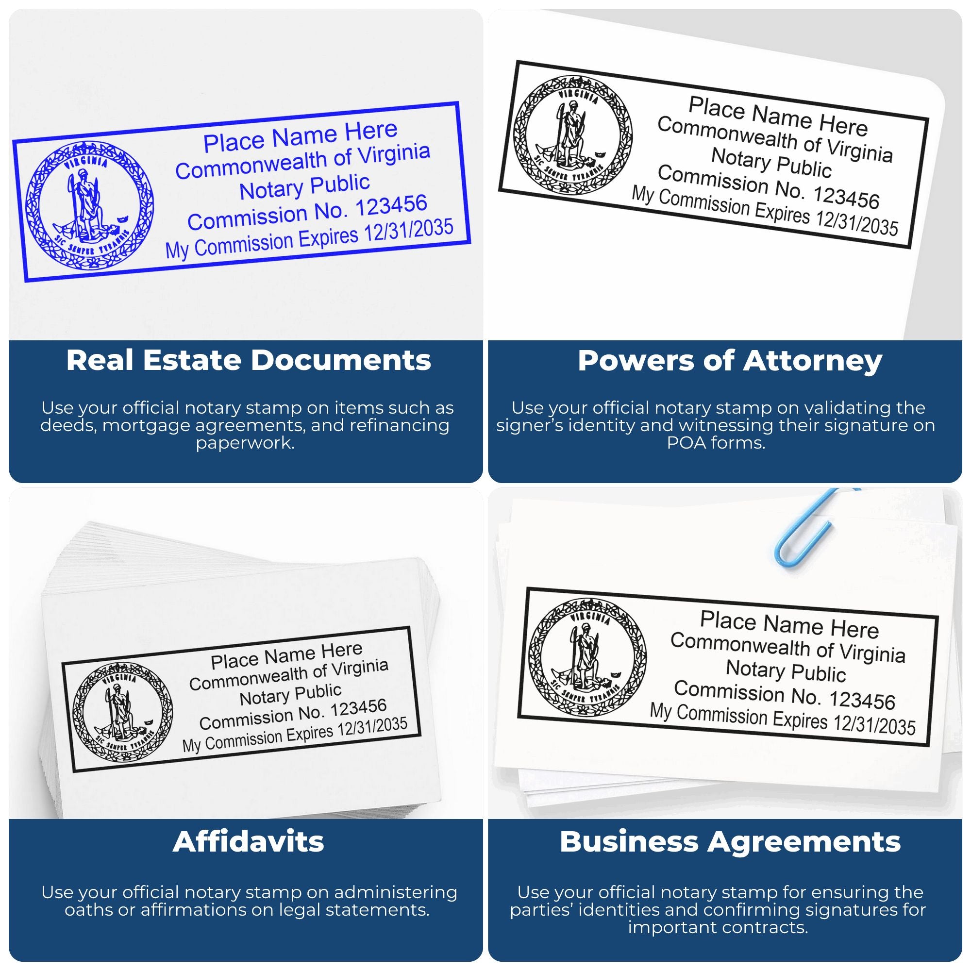 Virginia Notary Stamp and Seal Value Kit - Engineer Seal Stamps