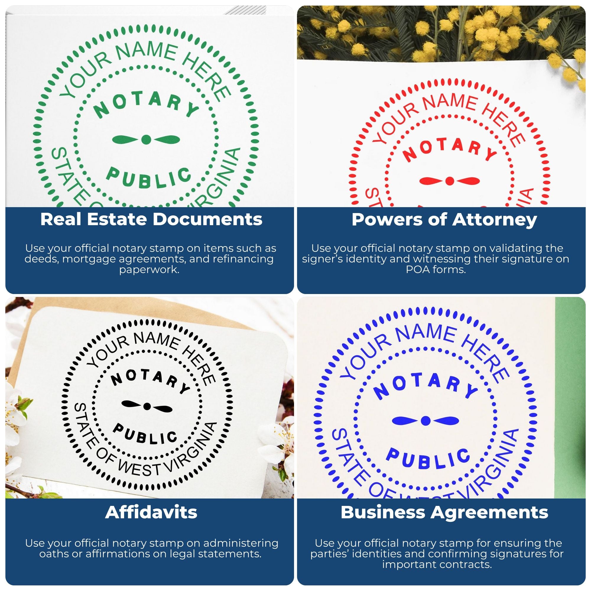 West Virginia Notary Public Kit with PSI Notary Stamps - Engineer Seal Stamps