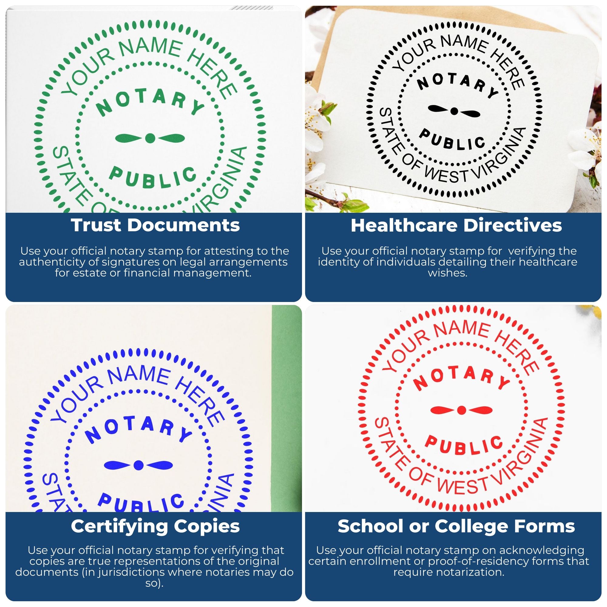 WV Notary Kit with Slim Stamps - Engineer Seal Stamps