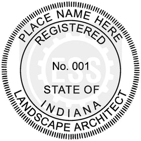 Indiana Landscape Architect Seal Setup