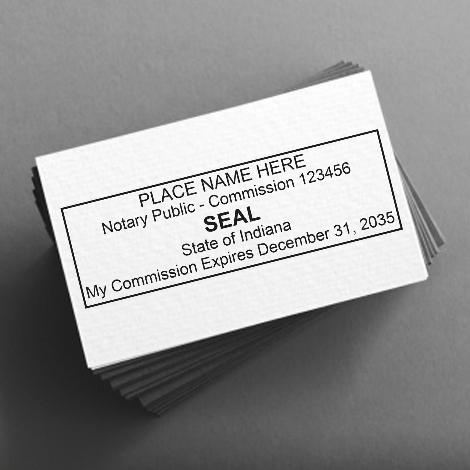 Rectangular Self Inking Indiana Notary Stamp and Indiana Notary Soft Seal - Engineer Seal Stamps