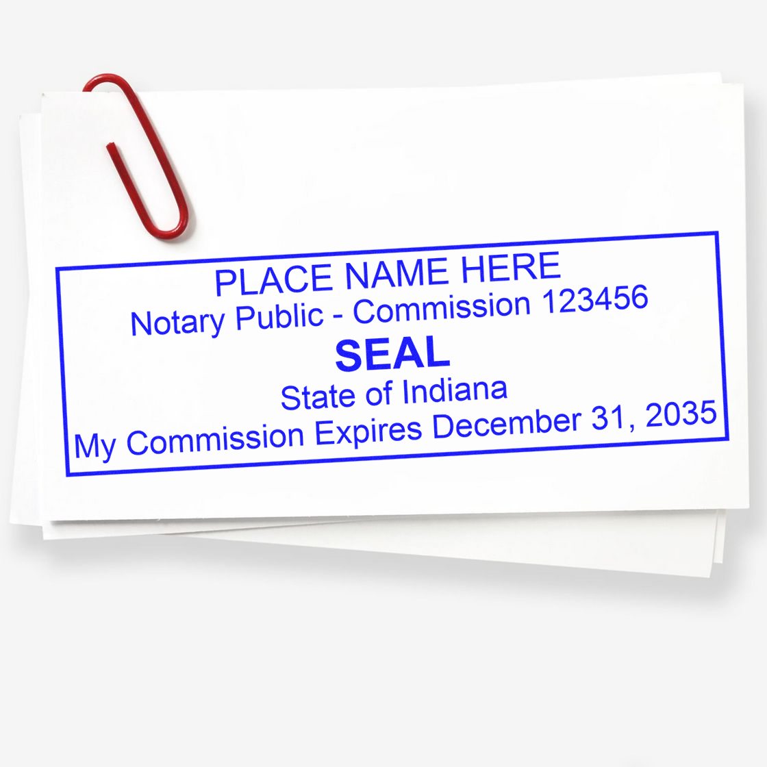 Notary Seal IN and Notary Stamp Indiana Bundle Kit - Engineer Seal Stamps