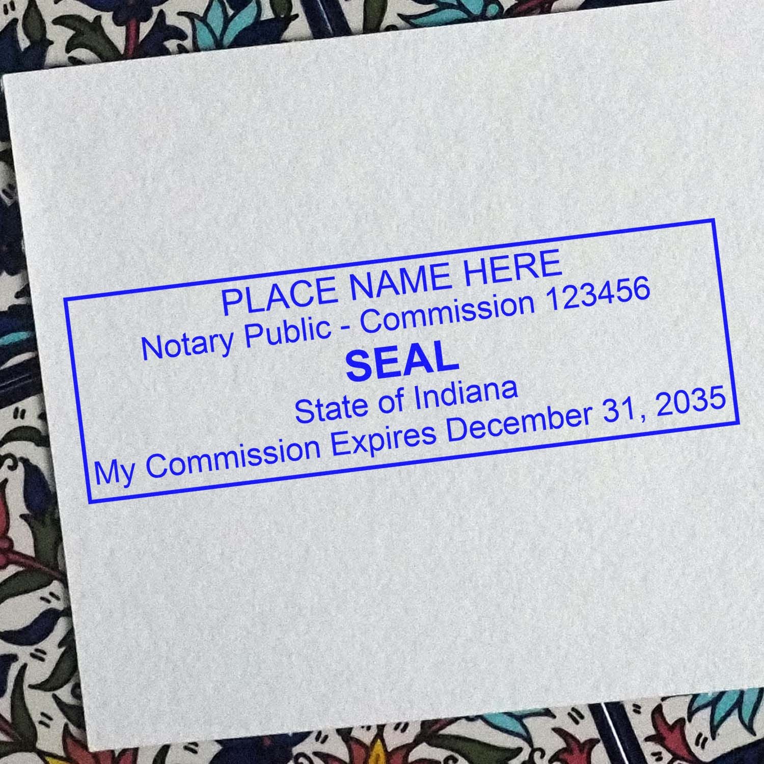 Rectangular Slim and Hybrid Seal Indiana Notary Supply Stamp and Seal Kit - Engineer Seal Stamps