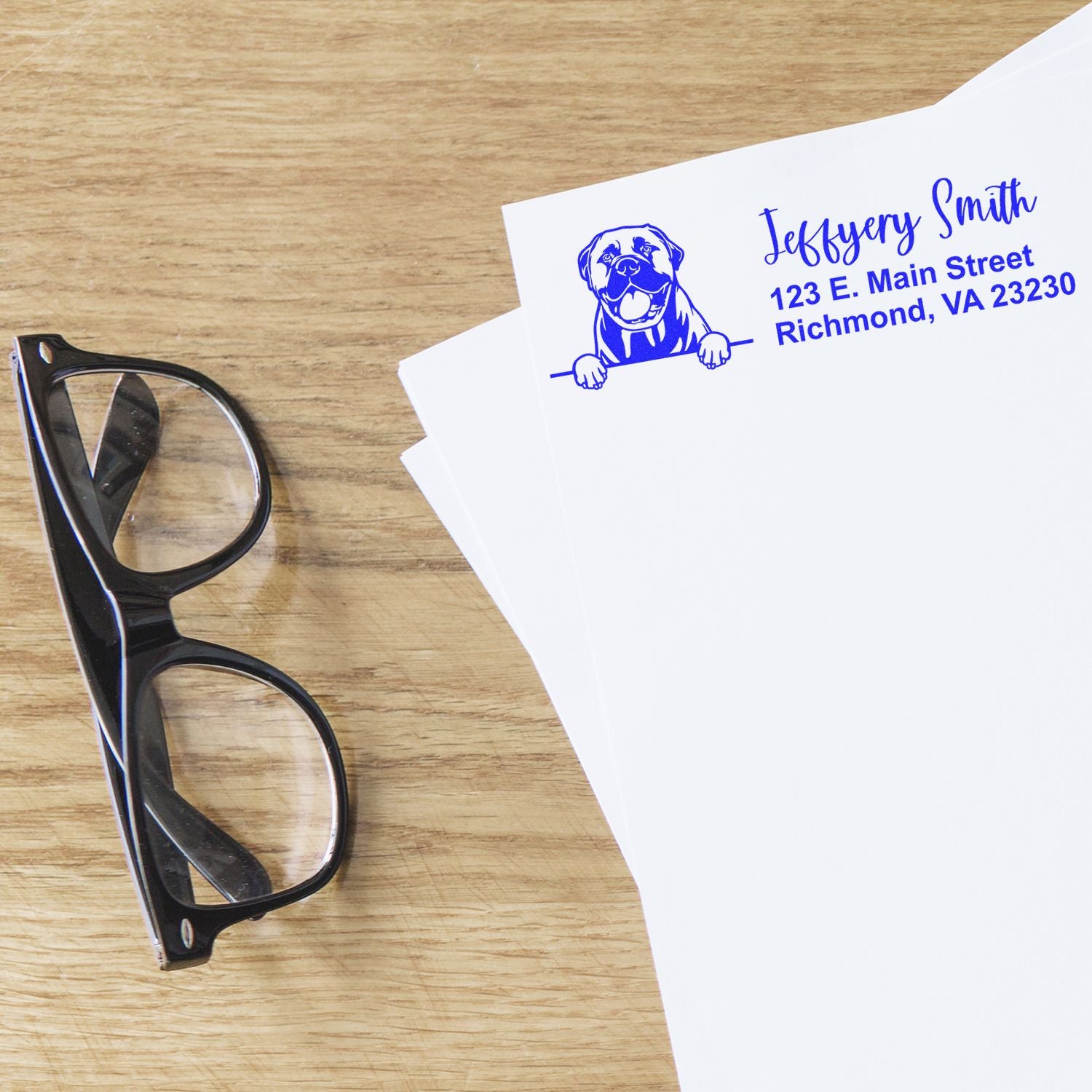 Slim Bullmastiffs Pre-Inked Customized Stamp - Engineer Seal Stamps