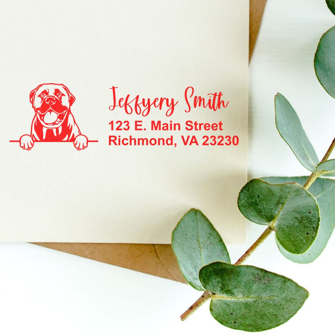 Slim Bullmastiffs Pre-Inked Customized Stamp - Engineer Seal Stamps