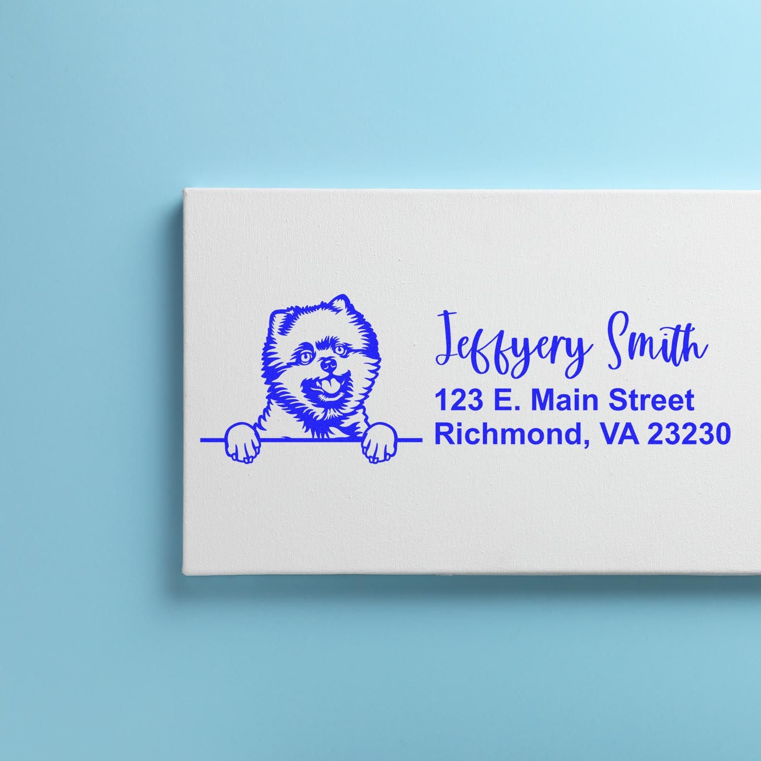 Pomeranians Name and Address Stamp Self-Inking - Engineer Seal Stamps