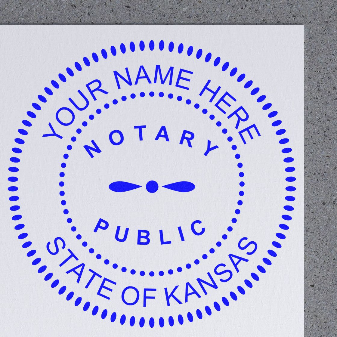 Kansas Soft Notary Supply Kit with Stamp and Notary Seal - Engineer Seal Stamps