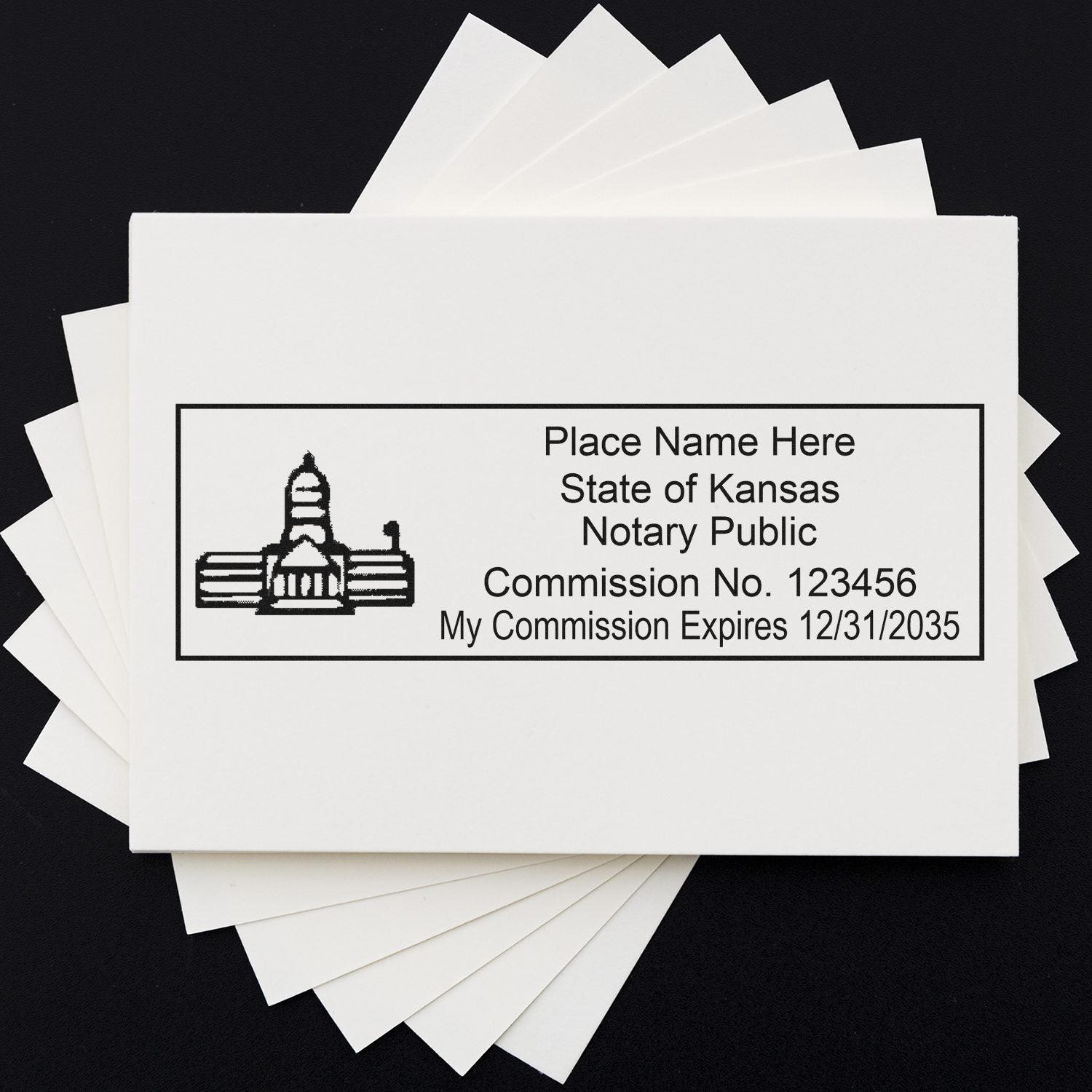 Kansas Notary Stamp and Seal Bundle Kit for KS Notaries - Engineer Seal Stamps