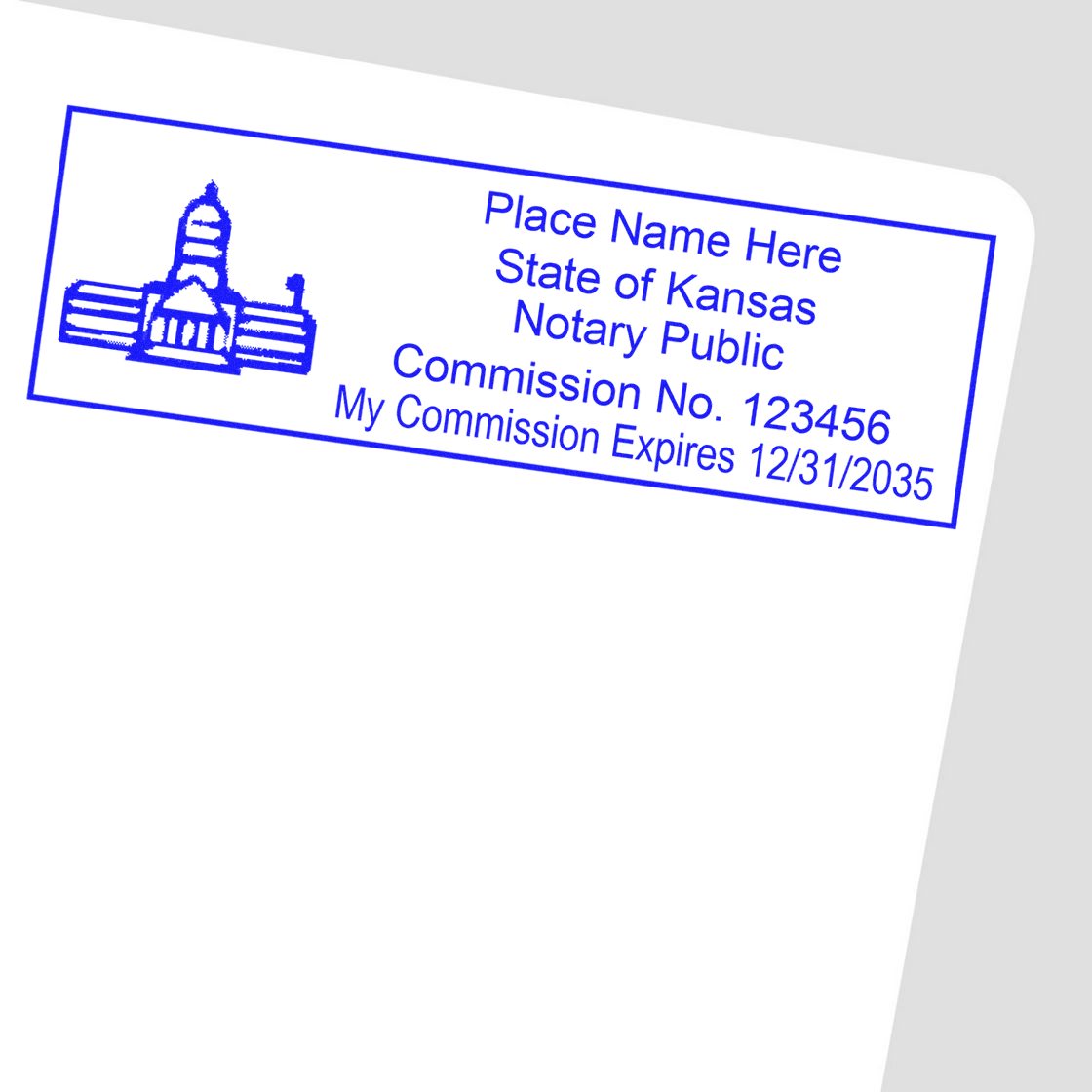 Kansas Self Inking Notary Starter Kit - Engineer Seal Stamps