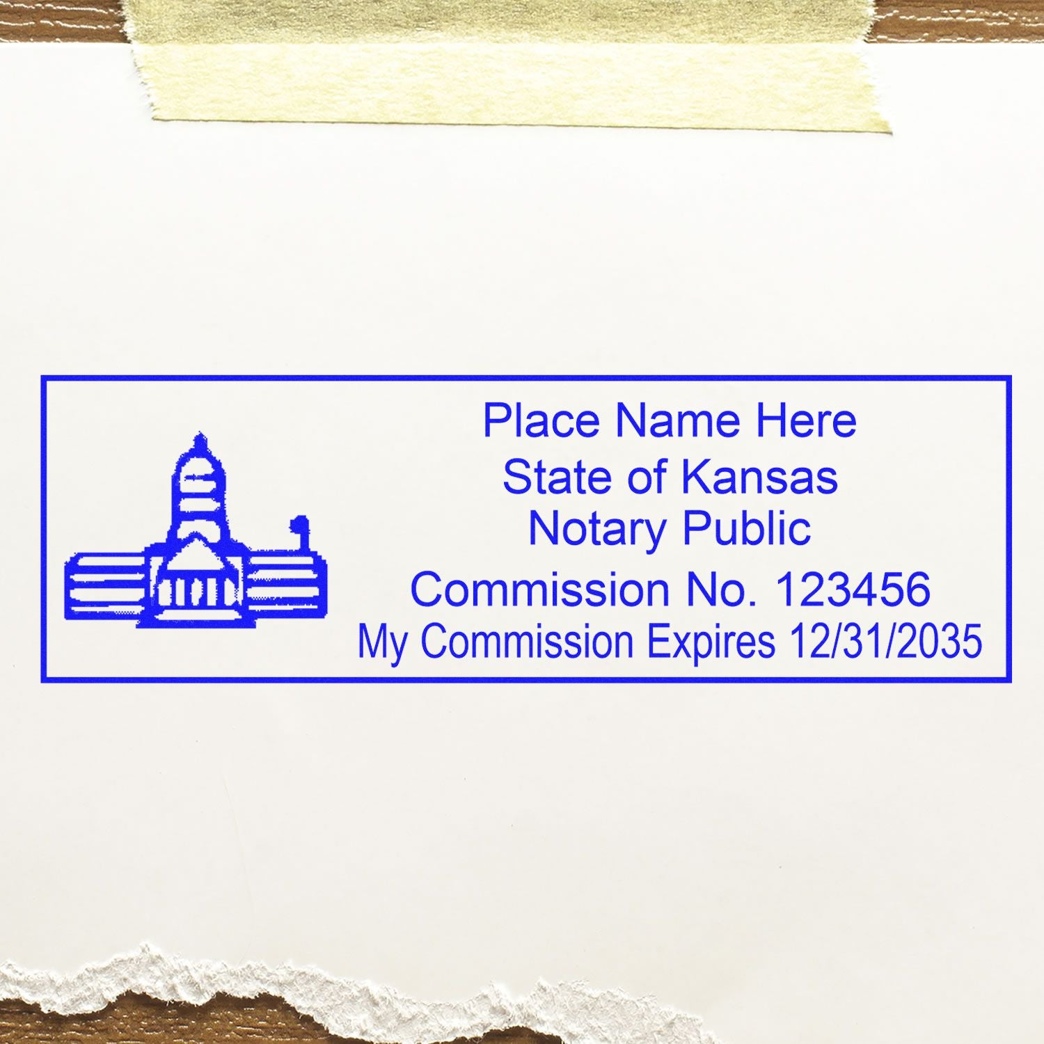 KS Notary Package with PSI Pre-Inked Notary Stamps - Engineer Seal Stamps