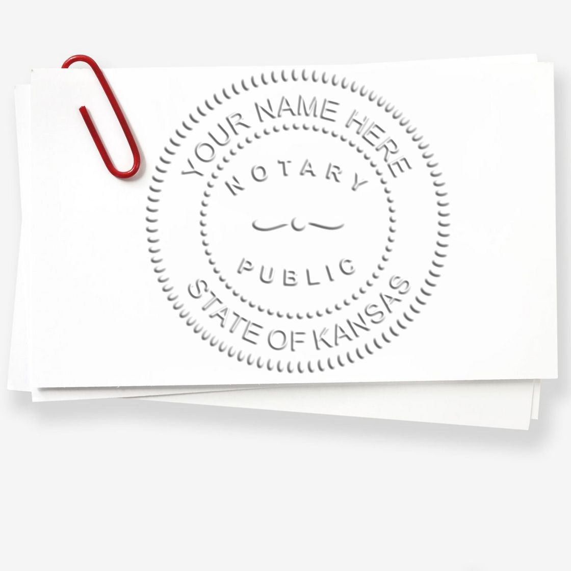 Kansas Notary Stamp and Seal Bundle Kit for KS Notaries - Engineer Seal Stamps