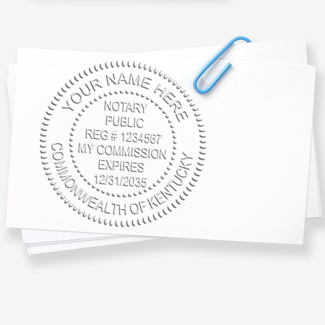 Kentucky MaxLight Notary Stamp and Seal Kit - Engineer Seal Stamps
