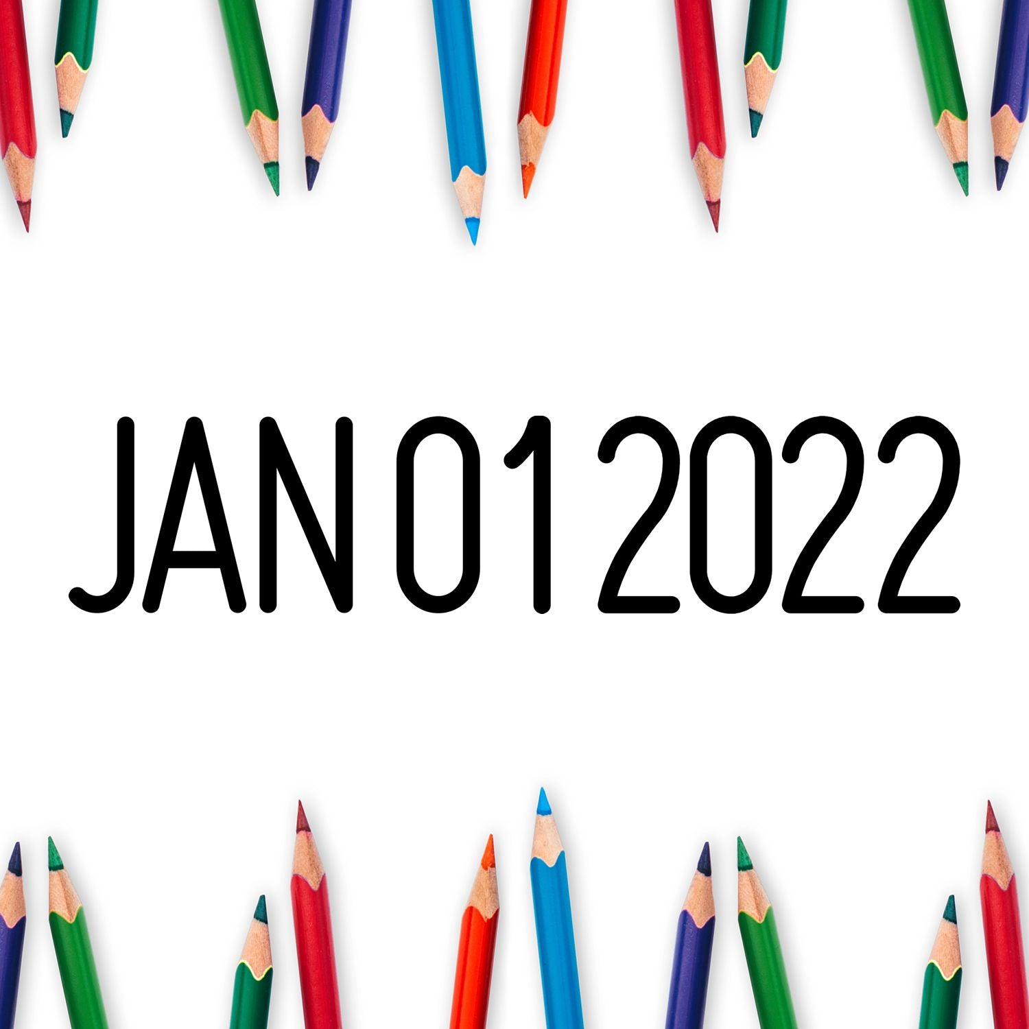 Extra Large Date Stamp Size 5/8 Characters - Engineer Seal Stamps