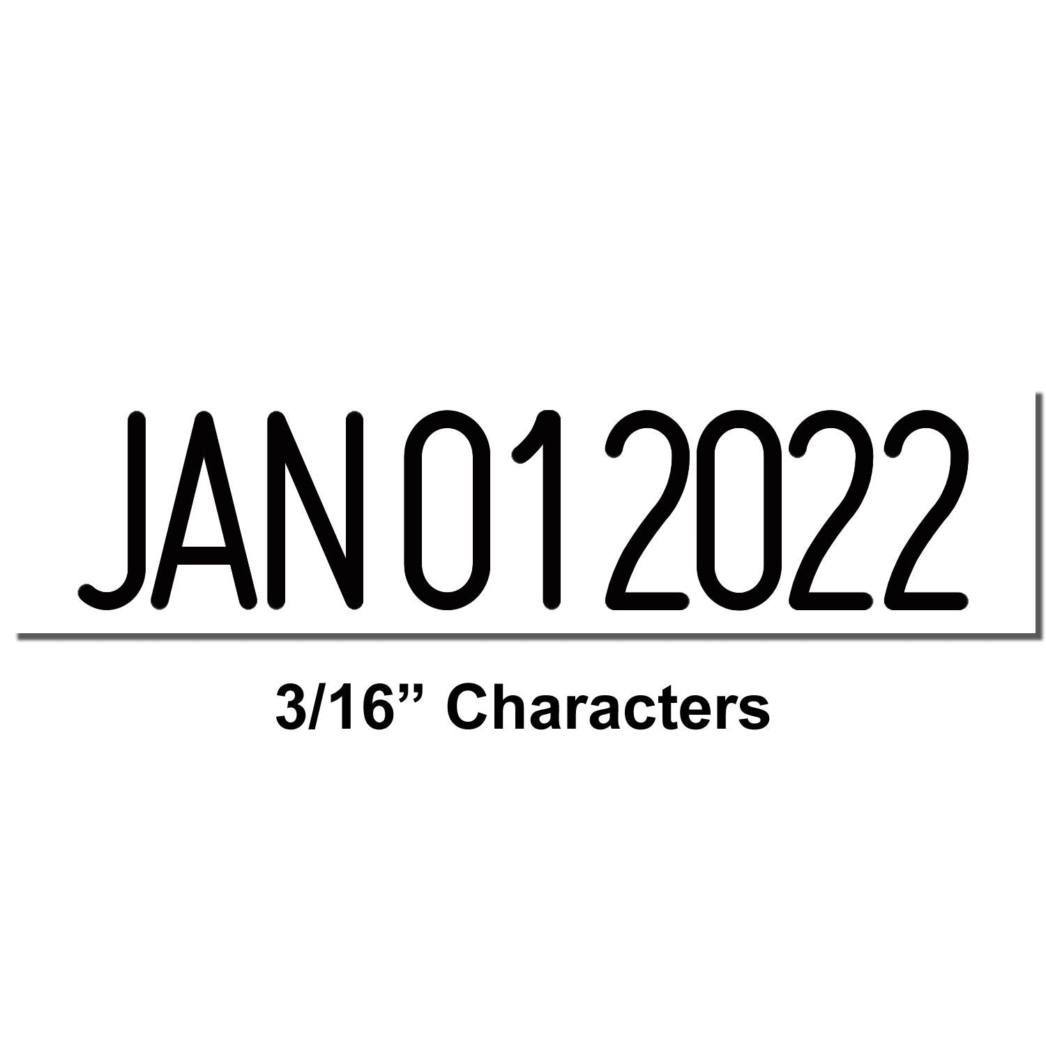 Date Stamp Size 9/32 Characters - Engineer Seal Stamps