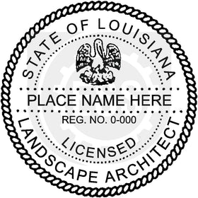 Louisiana Landscape Architect Seal Setup