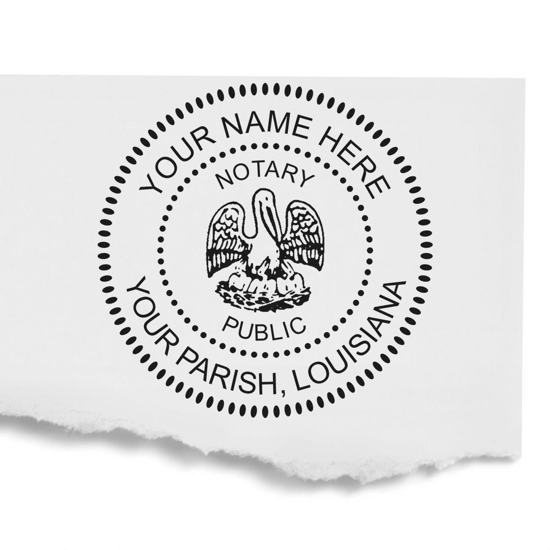 Louisiana Pre-Inked Notary Public Stamp and Notary Embosser Kit - Engineer Seal Stamps
