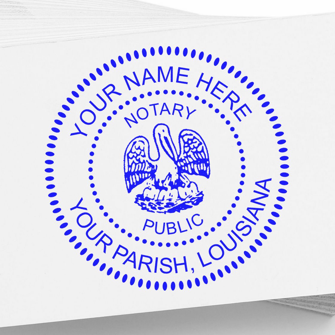 Louisiana Soft Notary Supply Kit with Stamp and Notary Seal - Engineer Seal Stamps
