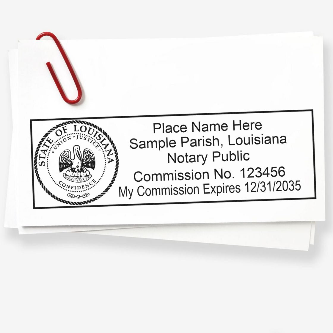 Louisiana Notary Kit with Notary Slim Stamps - Engineer Seal Stamps
