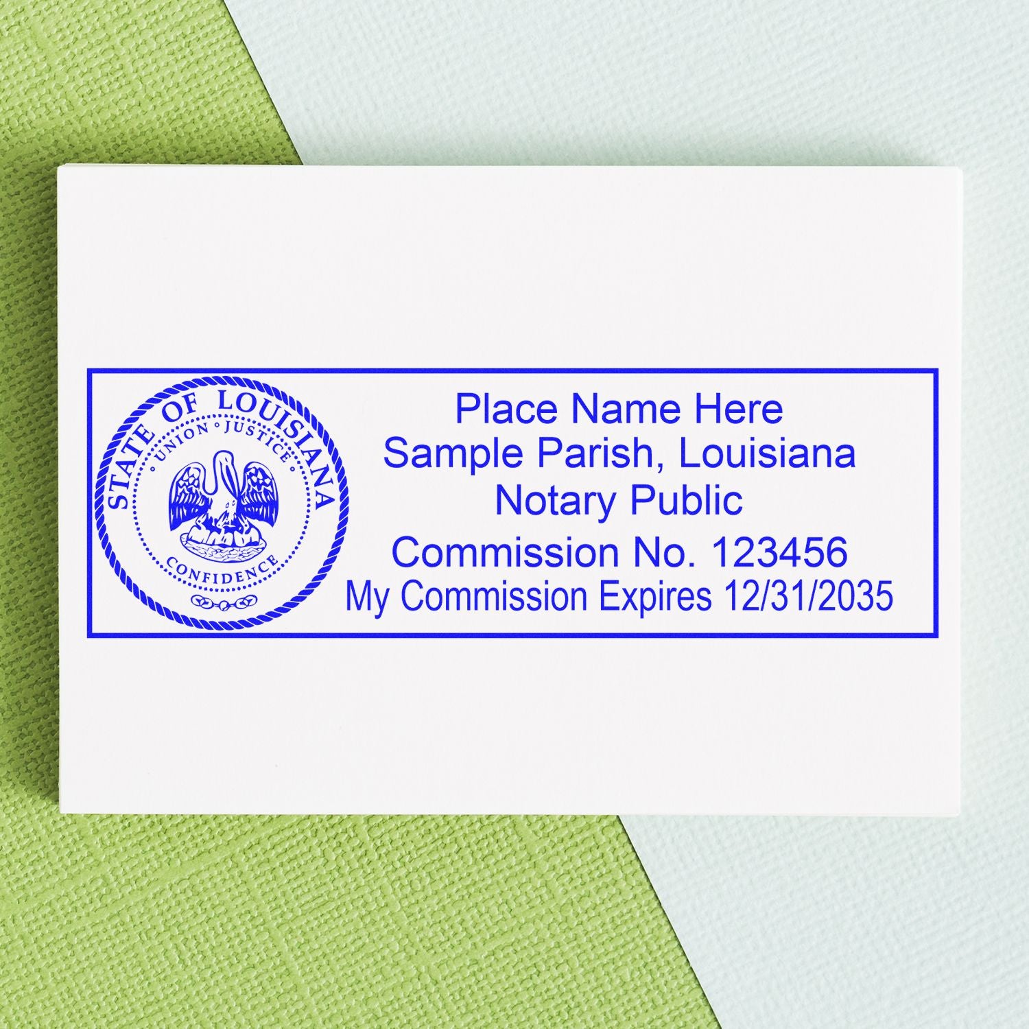 Soft Seal Louisiana Notary Embossing Seal with Rectangular MaxLight Rectangular MaxLight Notary Stamp Kit - Engineer Seal Stamps