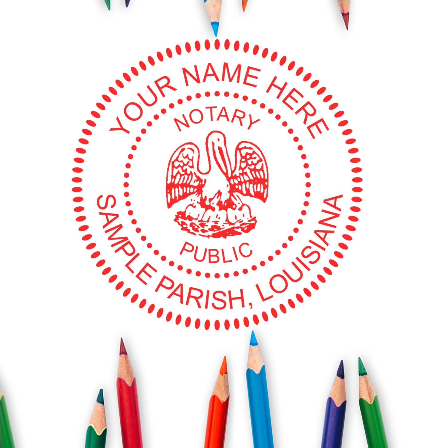 LA Notary Seal and Stamp with Hybrid Notary Seal and Round Notary Stamp - Engineer Seal Stamps