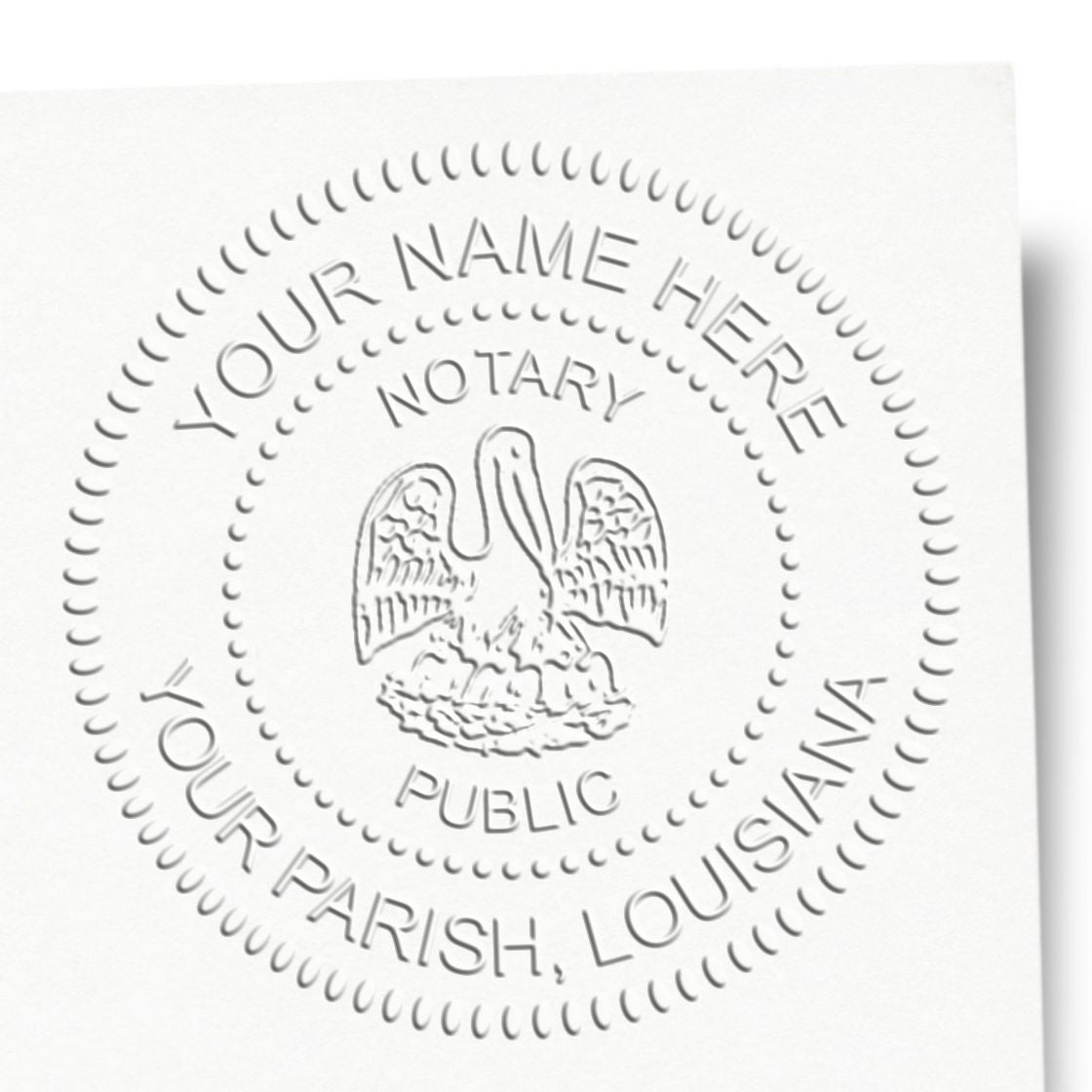 Louisiana Notary Desk Seal with Rectangular Self Inking Notary Stamp Bundle - Engineer Seal Stamps