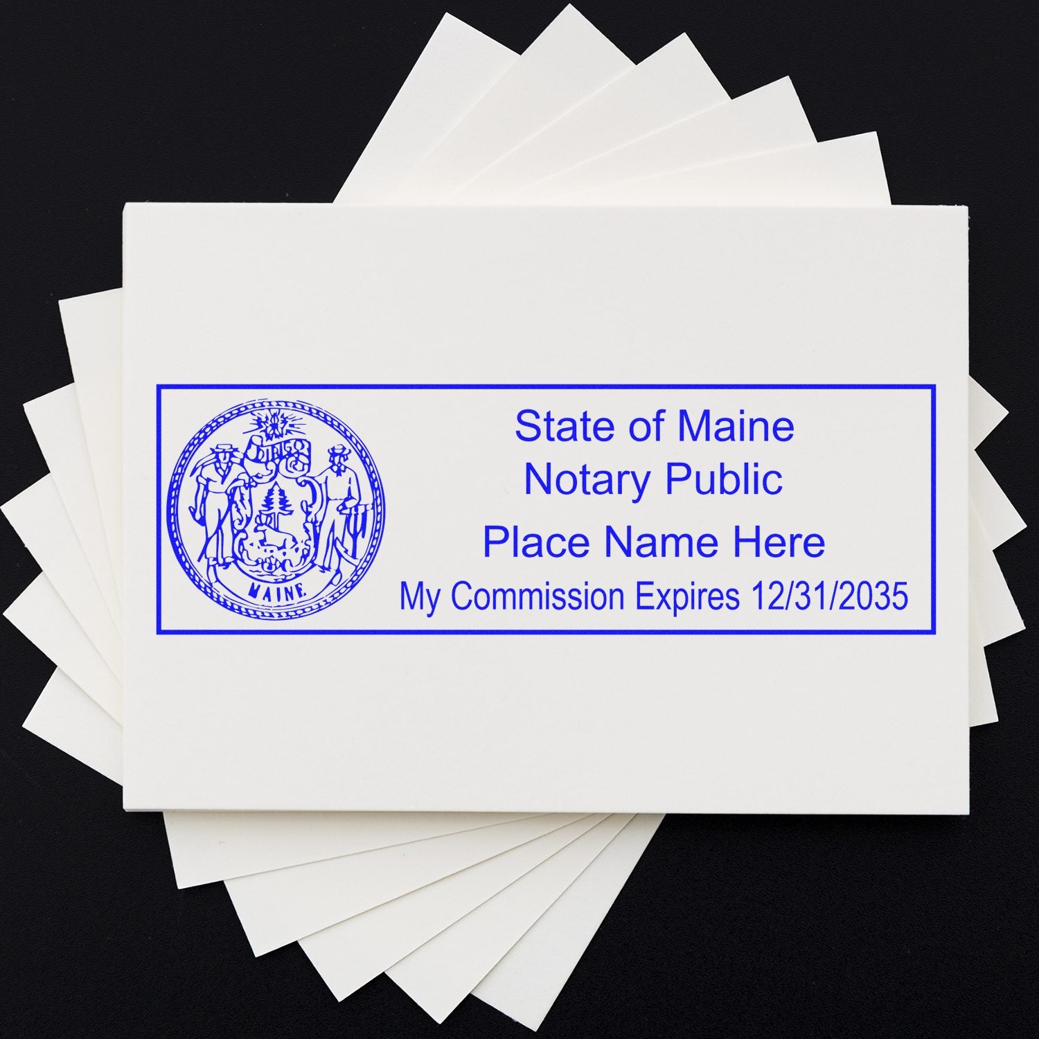 Maine Self Inking Notary Starter Kit - Engineer Seal Stamps
