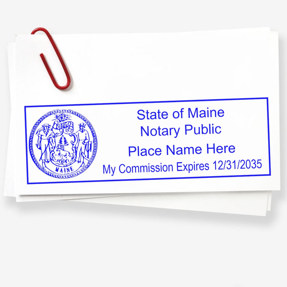 Maine Self Inking Notary Starter Kit - Engineer Seal Stamps