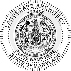 Maryland Landscape Architect Seal Setup