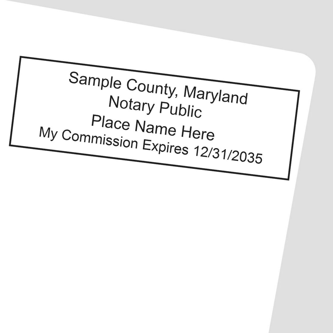 Maryland Notary Stamp and Maryland Notary Seal Bundle Kit with Soft Seal and Rectangular Wood Stamp