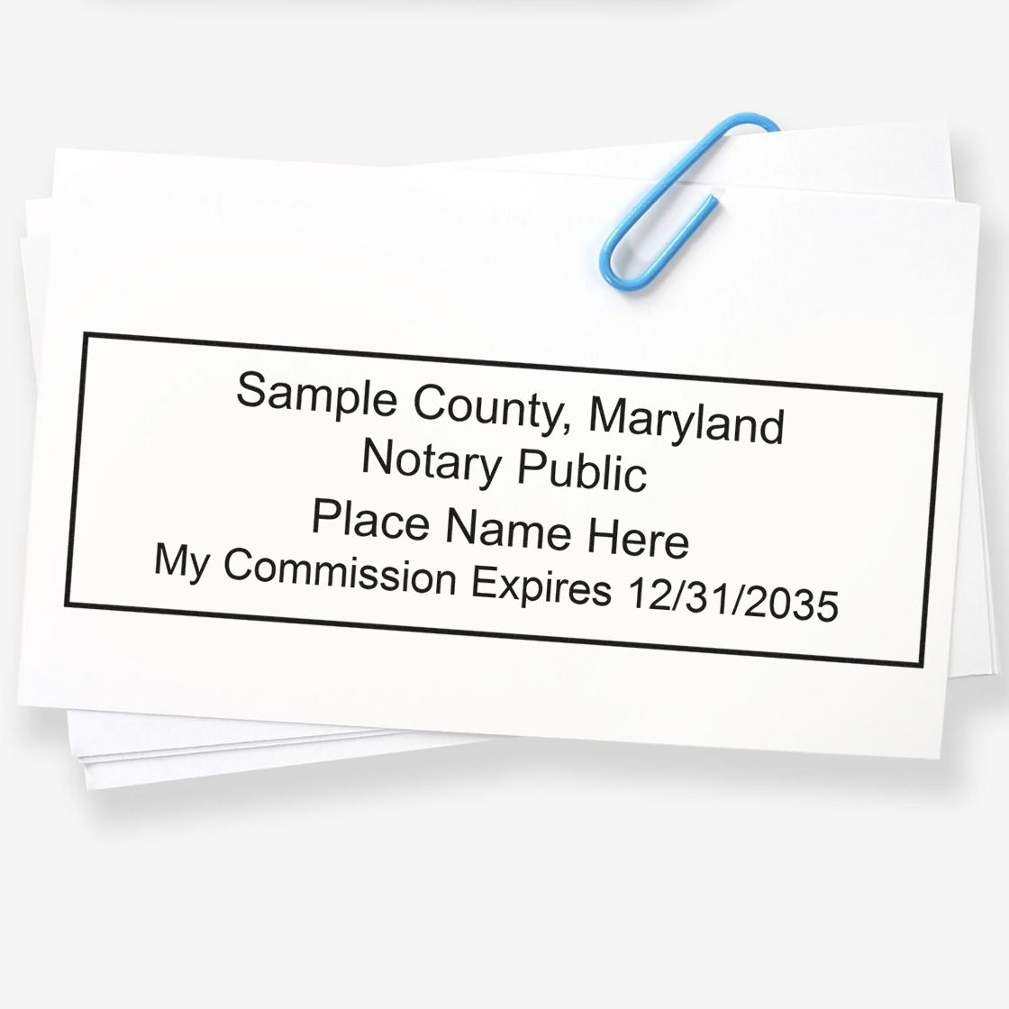 Maryland Notary Public Kit with Rubber Stamps - Engineer Seal Stamps