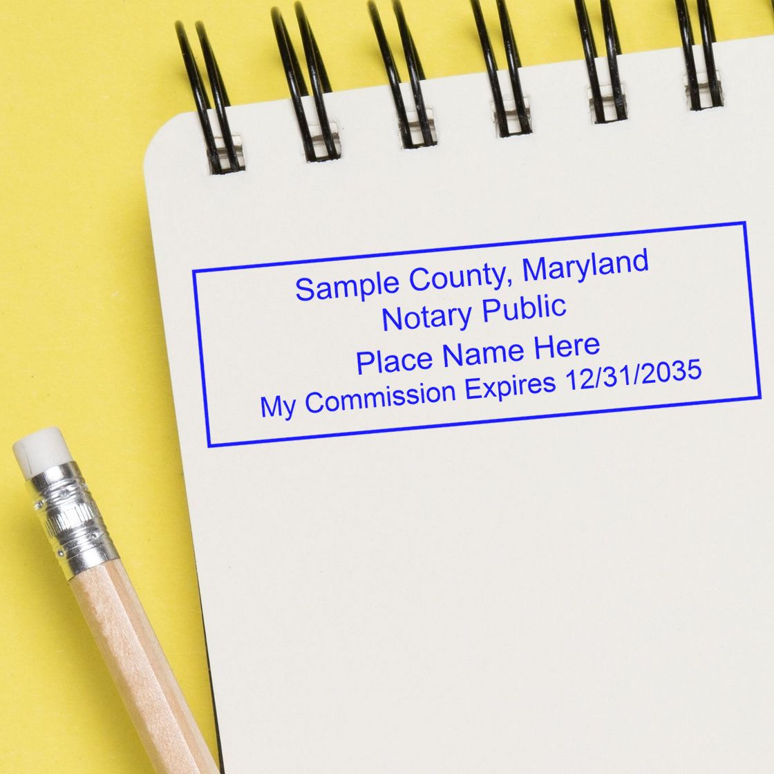 Rectangular Slim and Hybrid Seal Maryland Notary Supply Stamp and Seal Kit - Engineer Seal Stamps
