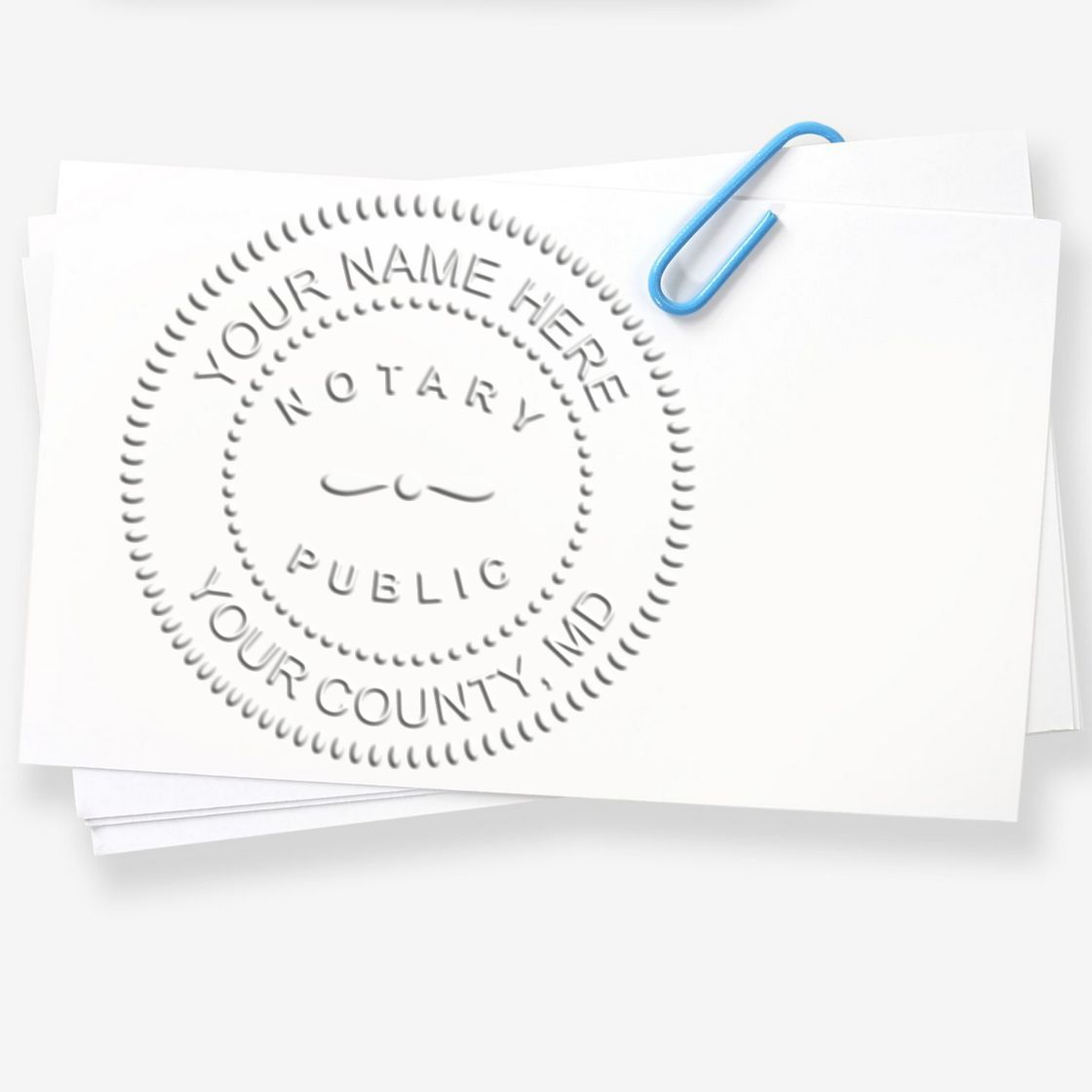 Portable MD Notary Seal and Stamp Kit for Maryland Notary - Engineer Seal Stamps
