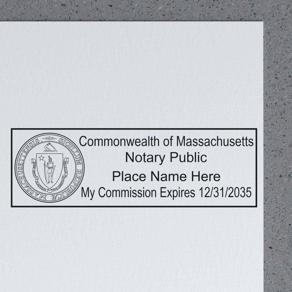 Massachusetts Self Inking Notary Starter Kit - Engineer Seal Stamps