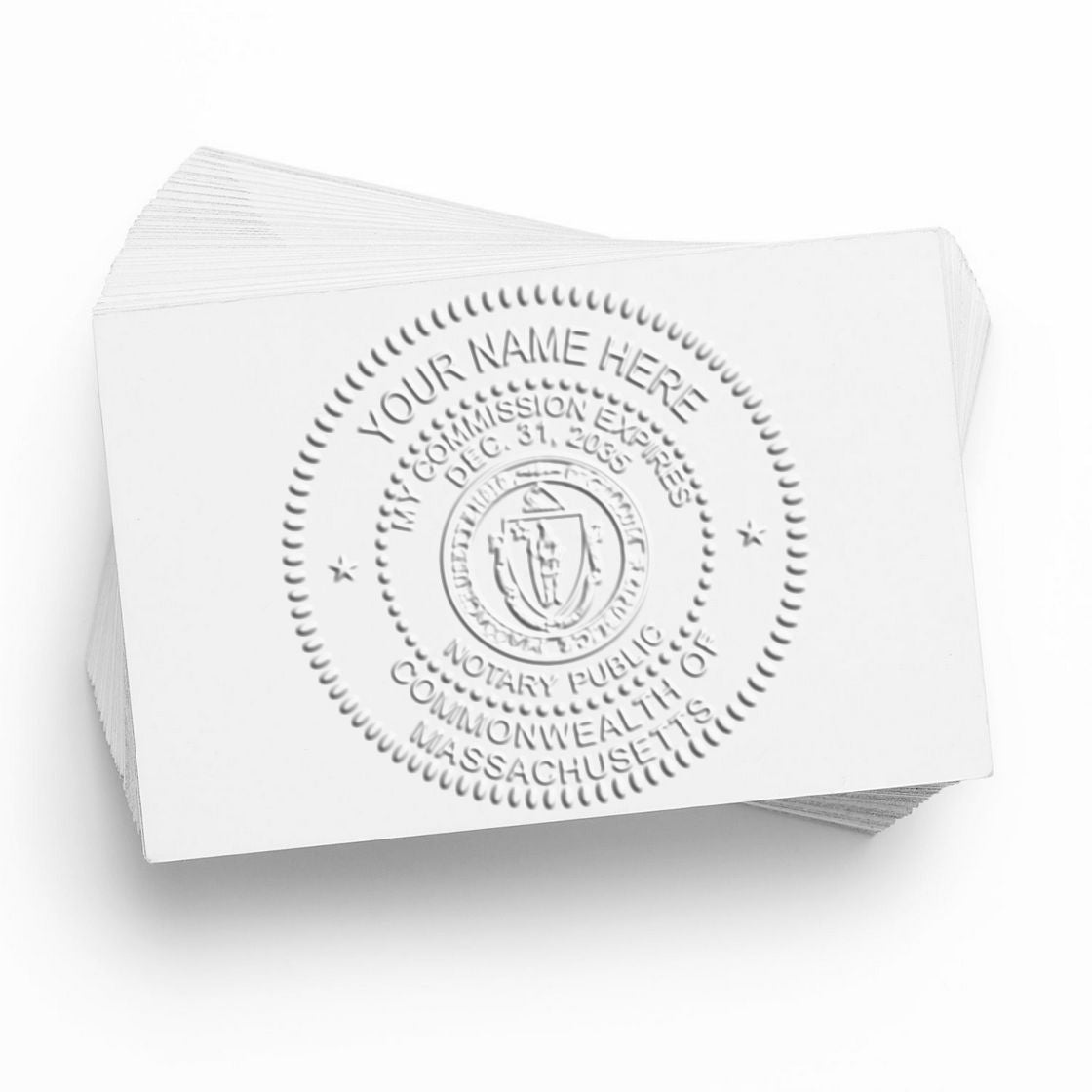 MA Notary Seal and MA Notary Stamp Kit for Massachusetts Notaries - Engineer Seal Stamps