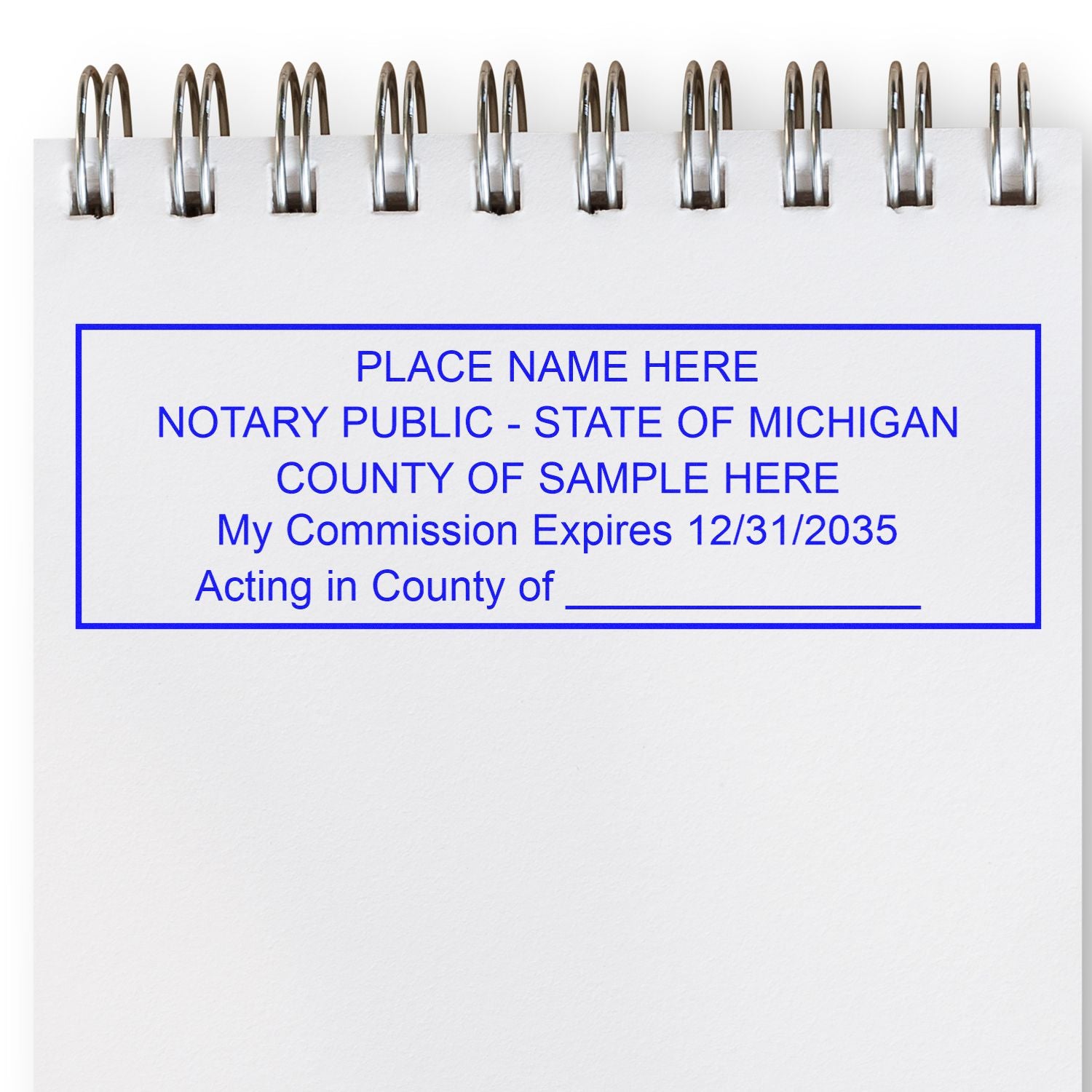 Michigan Notary Public Kit with Rubber Stamps - Engineer Seal Stamps