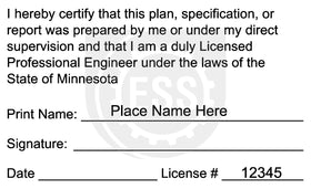 Minnesota Engineer Seal Setup