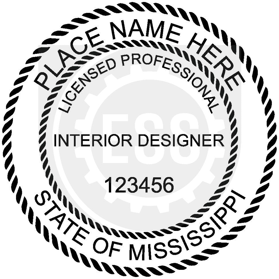 Mississippi Interior Designer Seal Setup