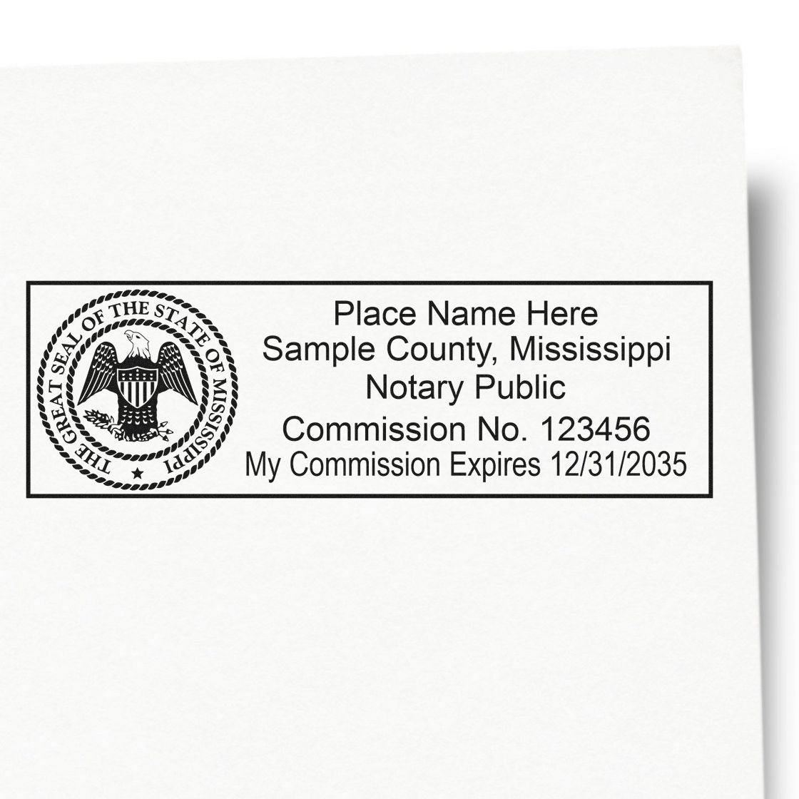 Mississippi Notary Kit with Notary Slim Stamps - Engineer Seal Stamps